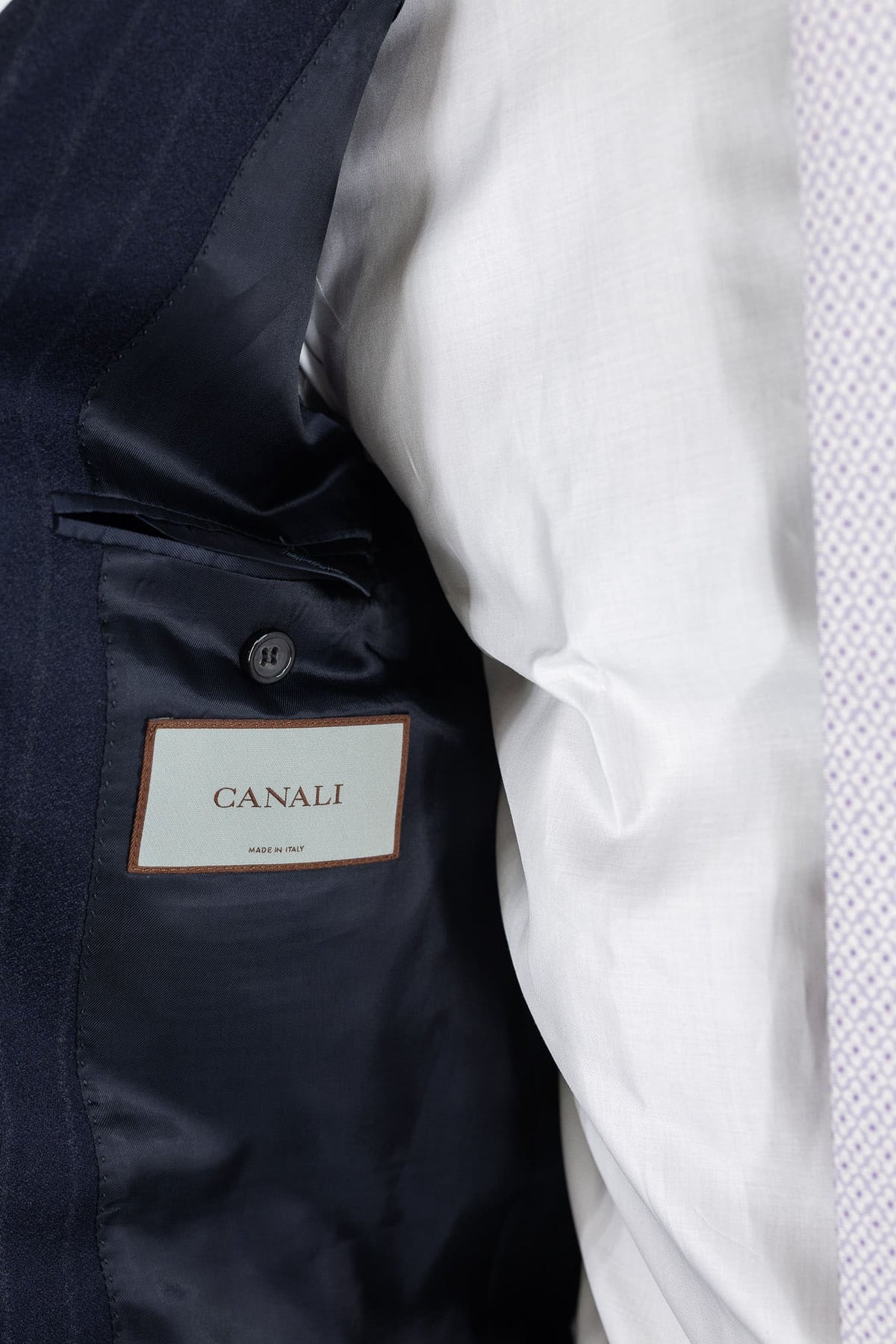 CANALI Abito Gessato Travel Antipiega Blu