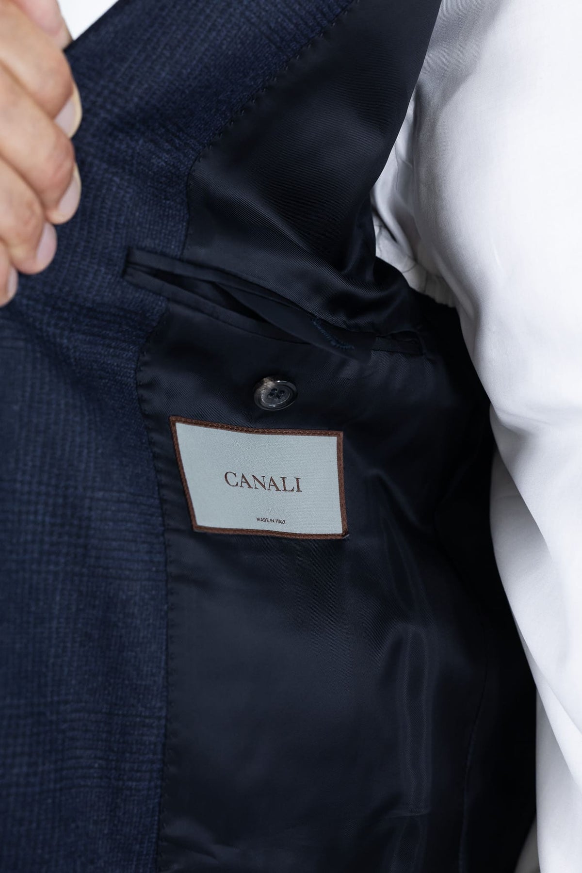 CANALI Abito Principe Galles Blu