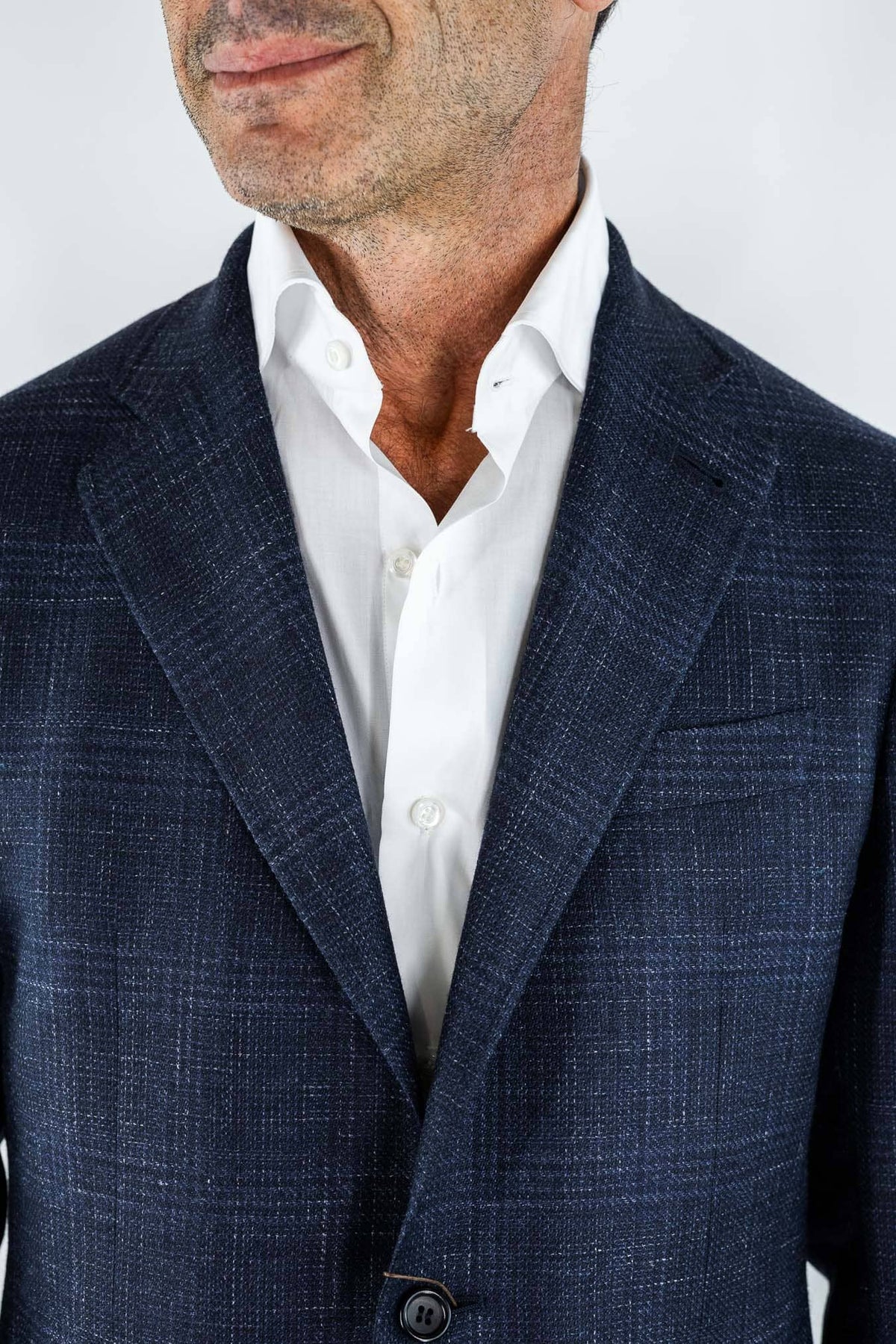 CANALI Giacca "Kei" Principe Galles Blu