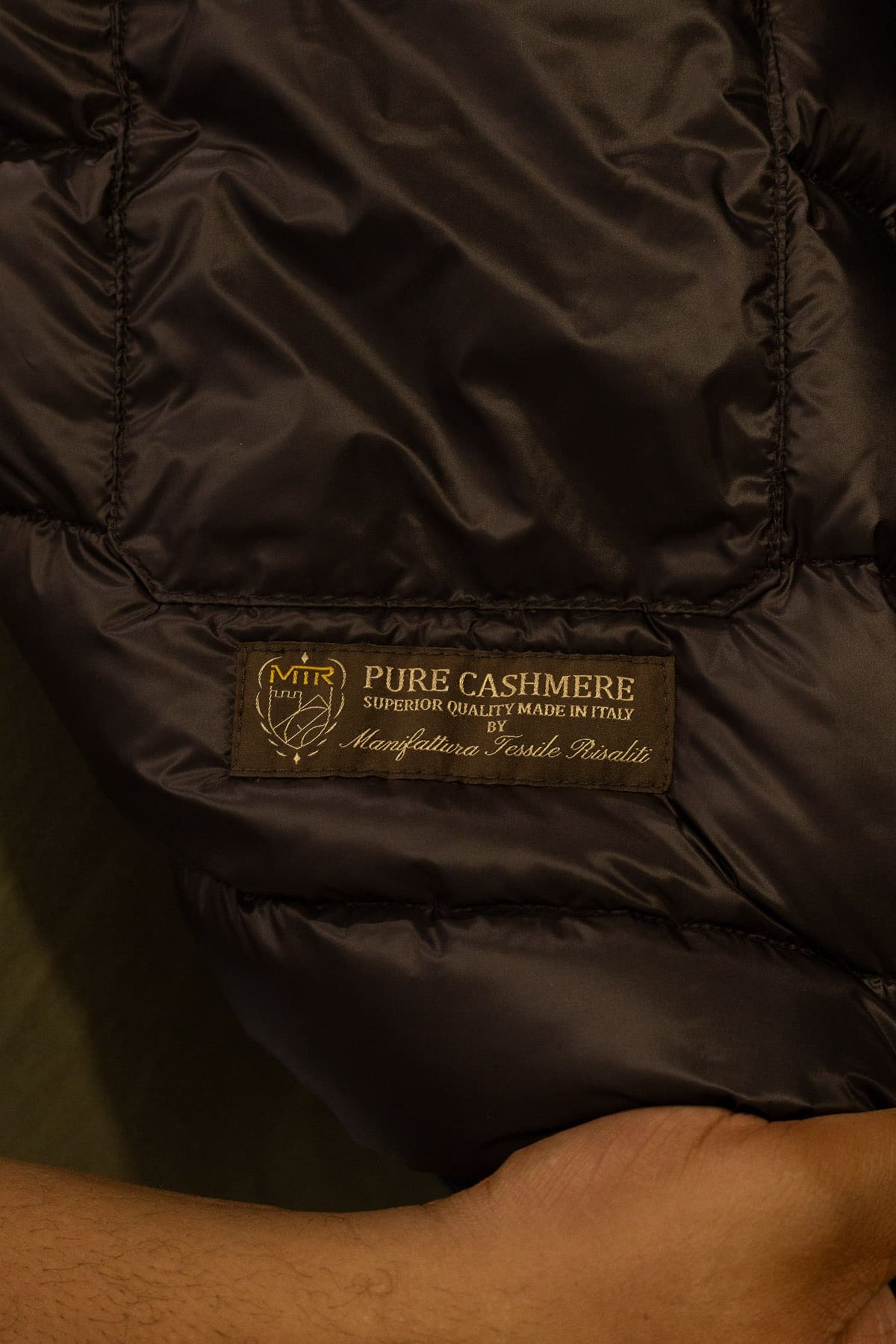 CONTRASTWAY Bomber "Bugatti" Cashmere Piuma D'Oca Blu