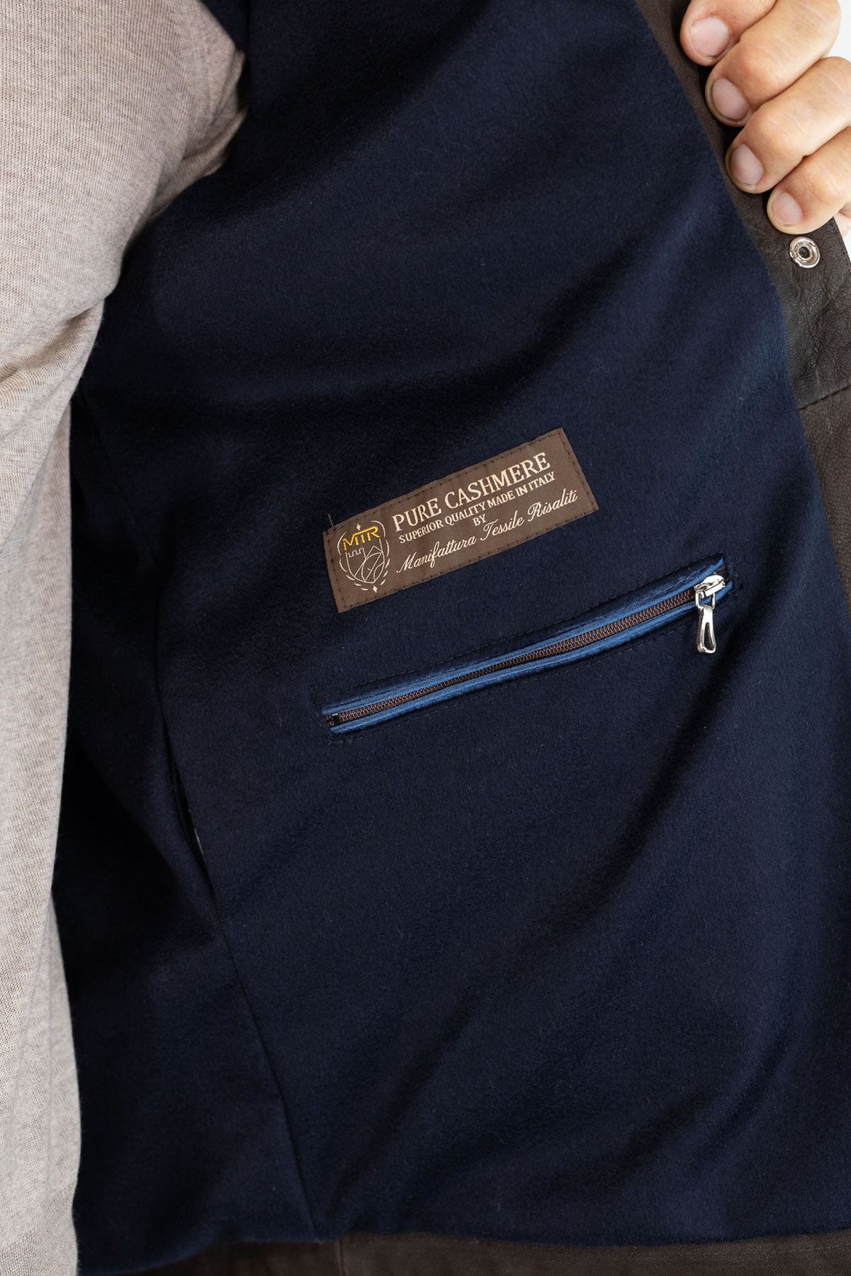 CONTRASTWAY Camicia "Eastwood" Chevrette Testa Moro
