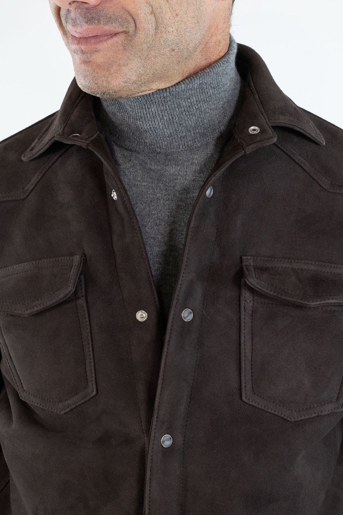 CONTRASTWAY Shearling Lacon "Eastwood" Testa di Moro