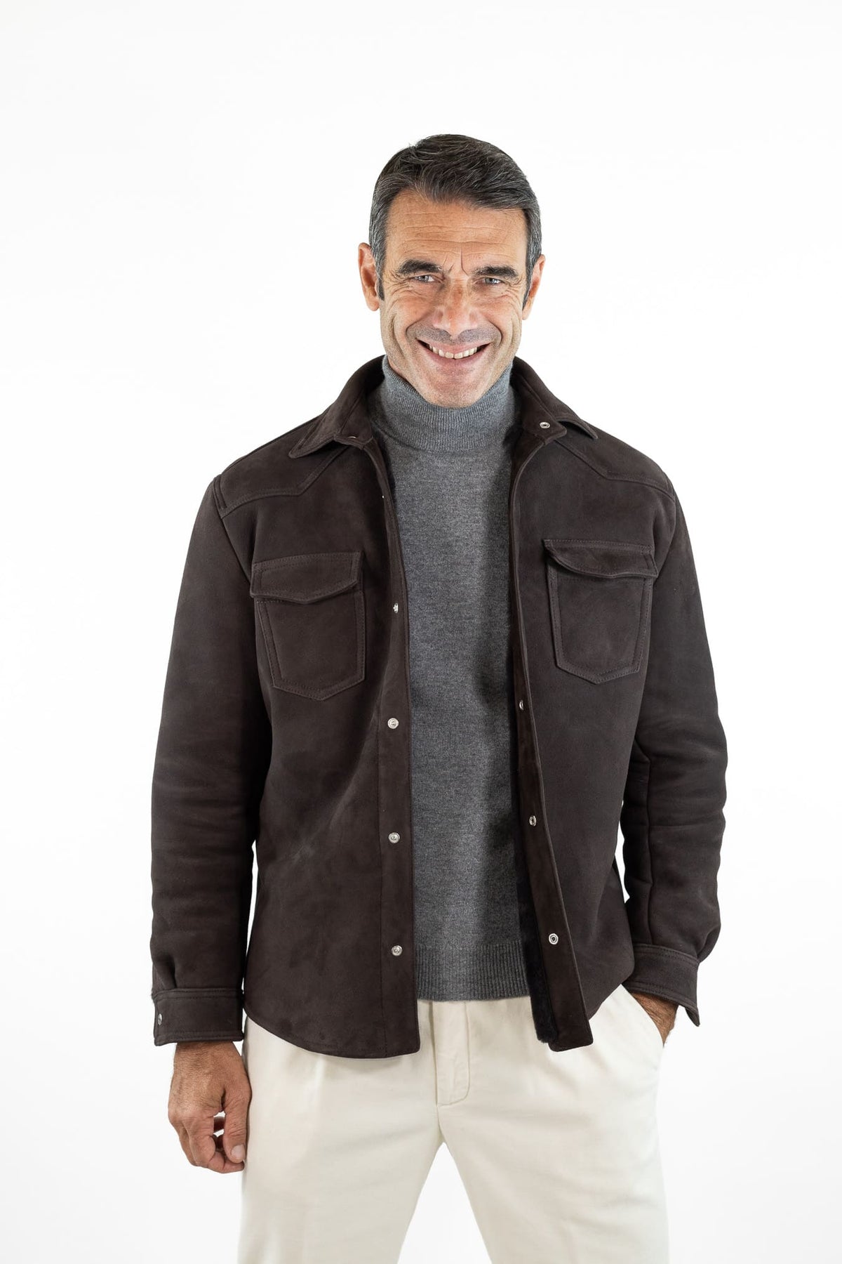 CONTRASTWAY Shearling Lacon "Eastwood" Testa di Moro