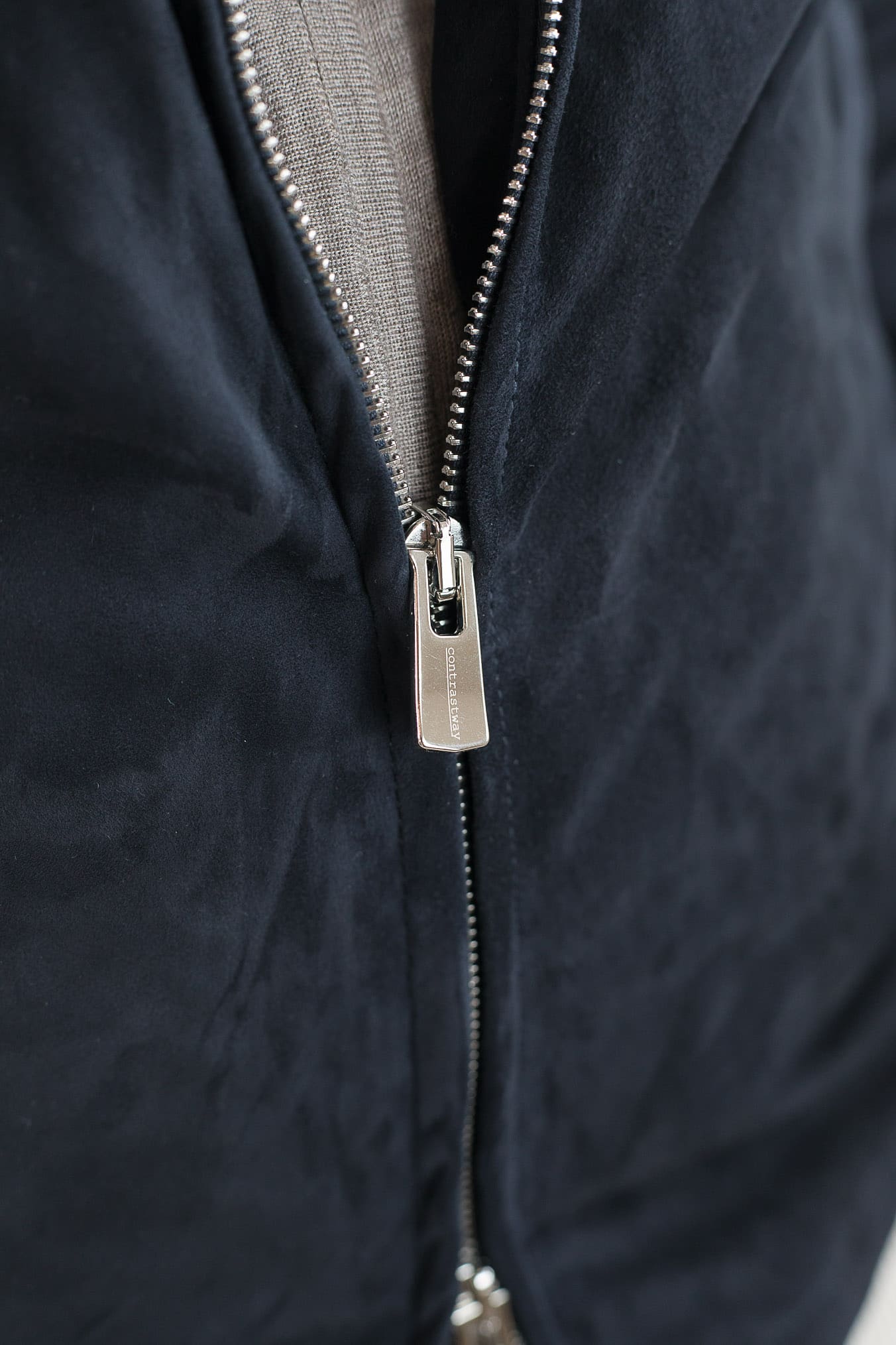 CONTRASTWAY Giubbino Suede Blu