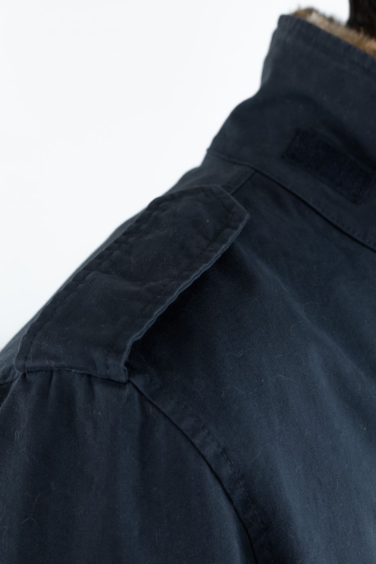 DRUMOHR Field Jacket Cotone Blu con Lapin Removibile