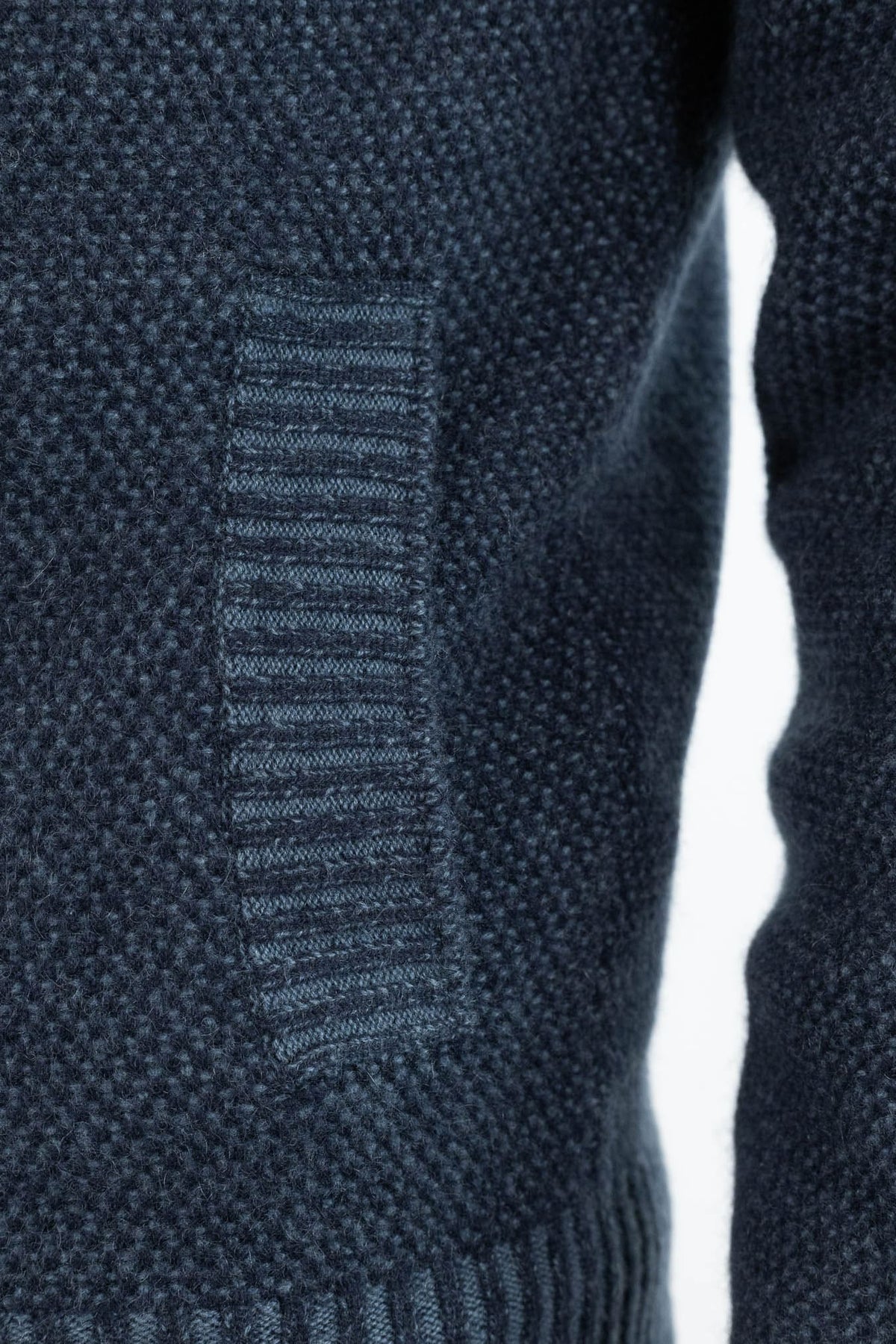 FIORONI Bomber Full Zip Cashmere Blu