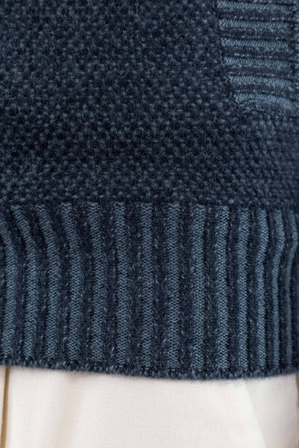 FIORONI Bomber Full Zip Cashmere Blu