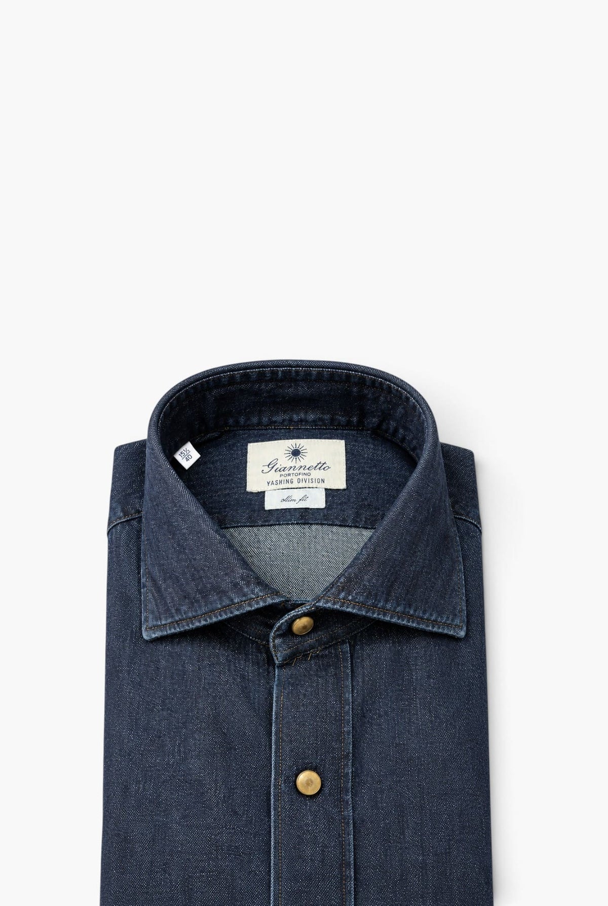 GIANNETTO PORTOFINO Camicia Denim Wash Scuro