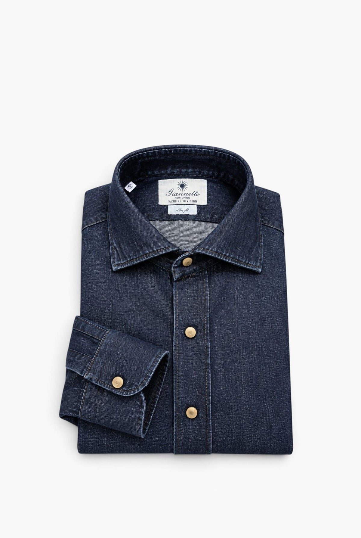 GIANNETTO PORTOFINO Camicia Denim Wash Scuro