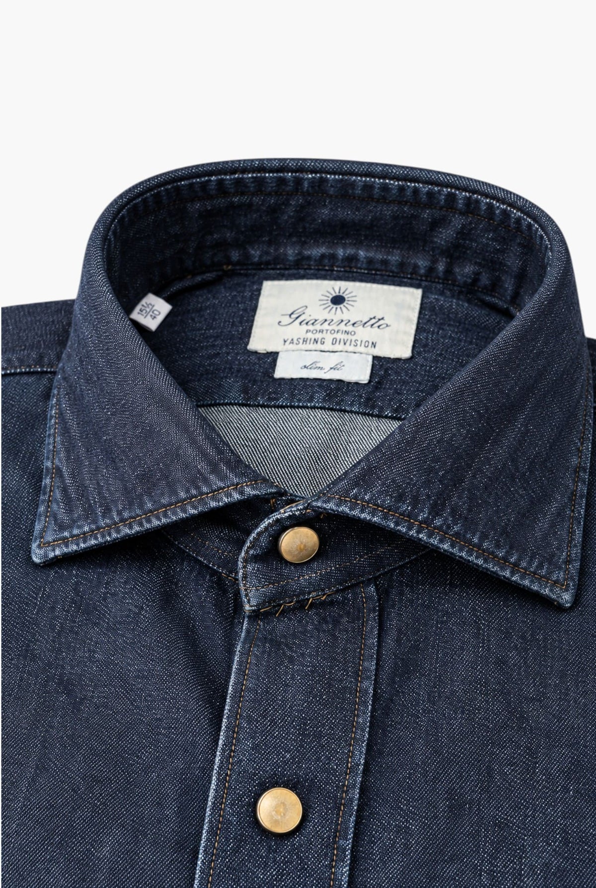 GIANNETTO PORTOFINO Camicia Denim Wash Scuro