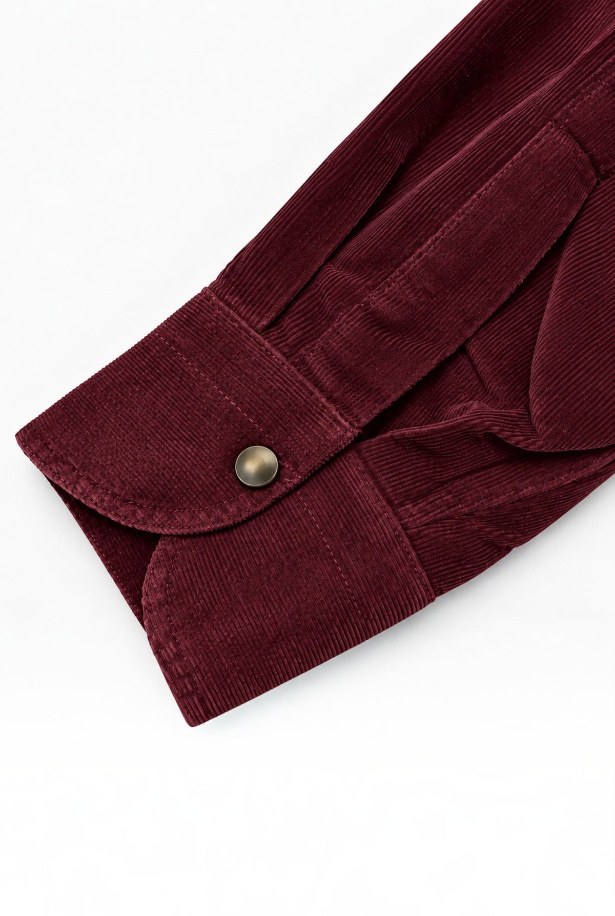 GIANNETTO PORTOFINO Camicia Velluto Sand Washed Rosso Vinaccia