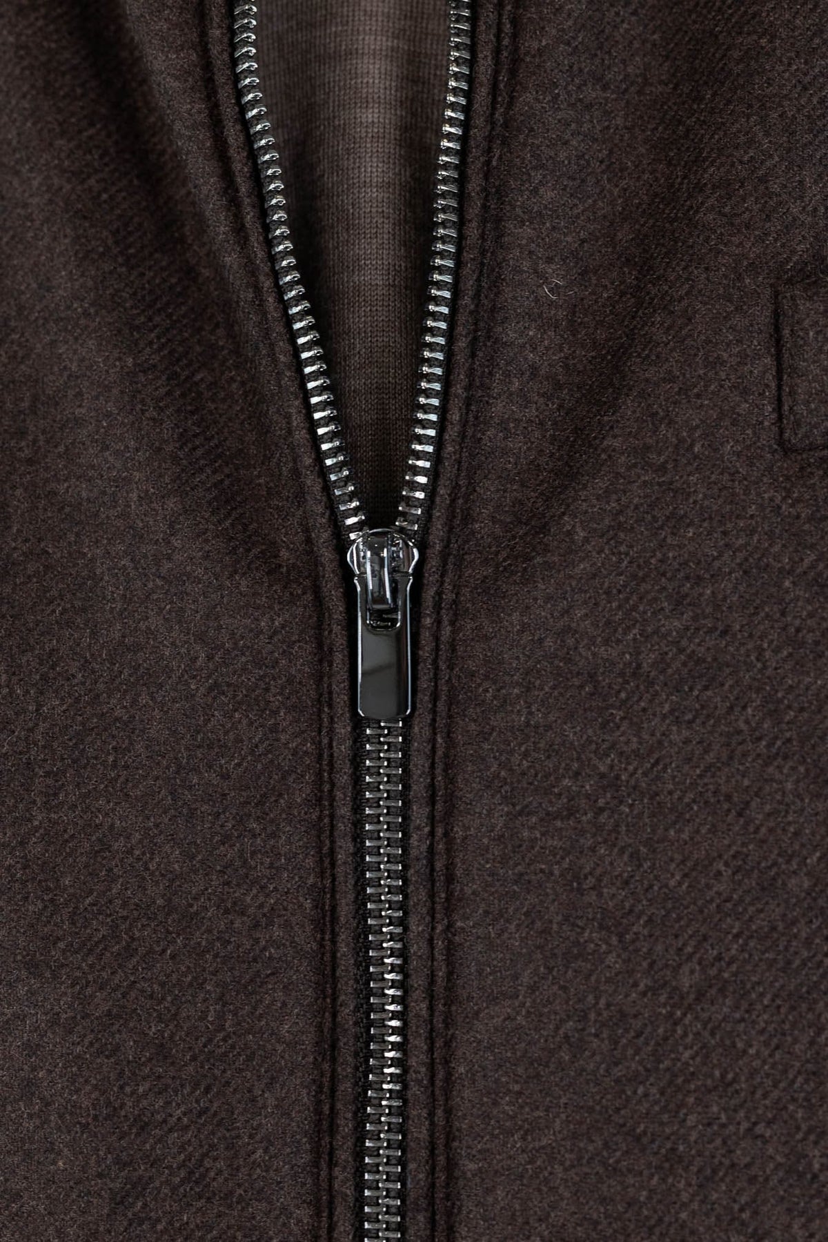 GUARINO Gilet Tessuto Loro Piana Storm System® Moro