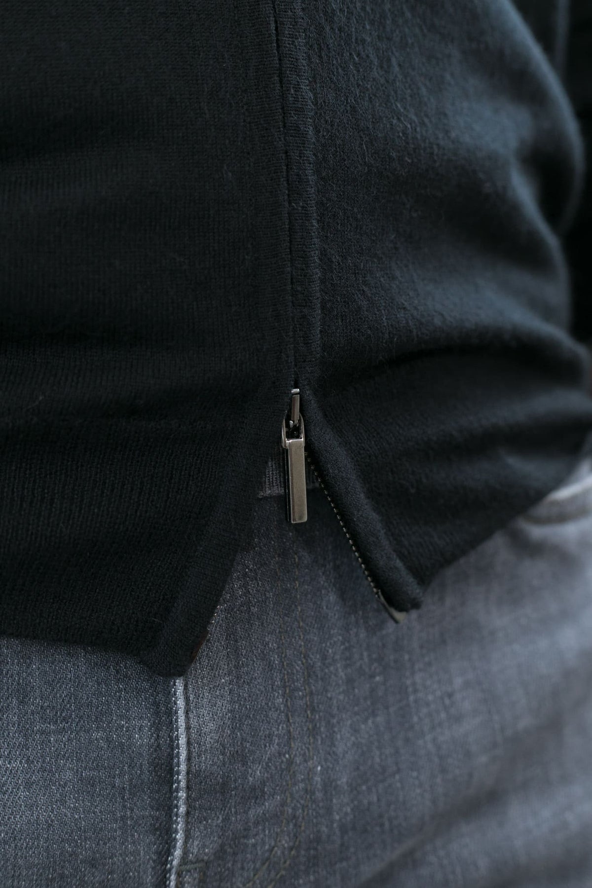 GUARINO Maglia Full Zip Cashlight Nero
