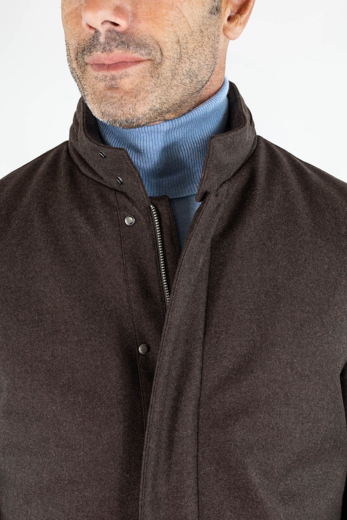 GUARINO Giaccone Lana Cashmere Testa Moro