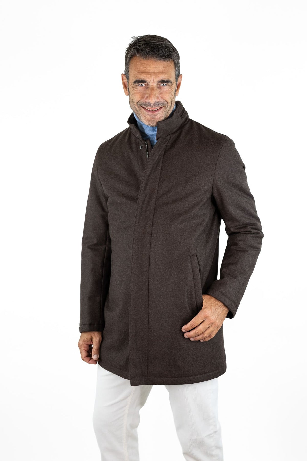 GUARINO Giaccone Lana Cashmere Testa Moro