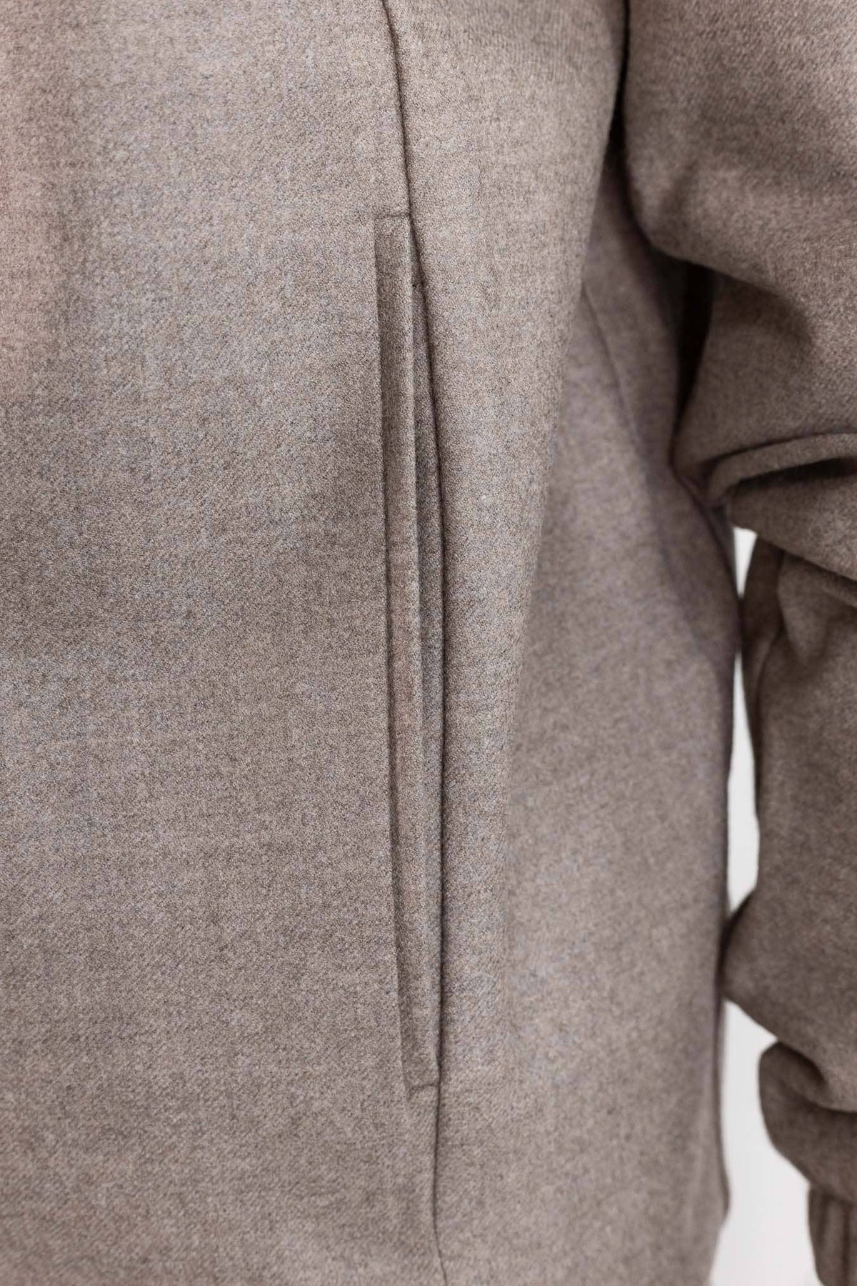 GUARINO Giubbino Tessuto Jersely® Loro Piana Taupe