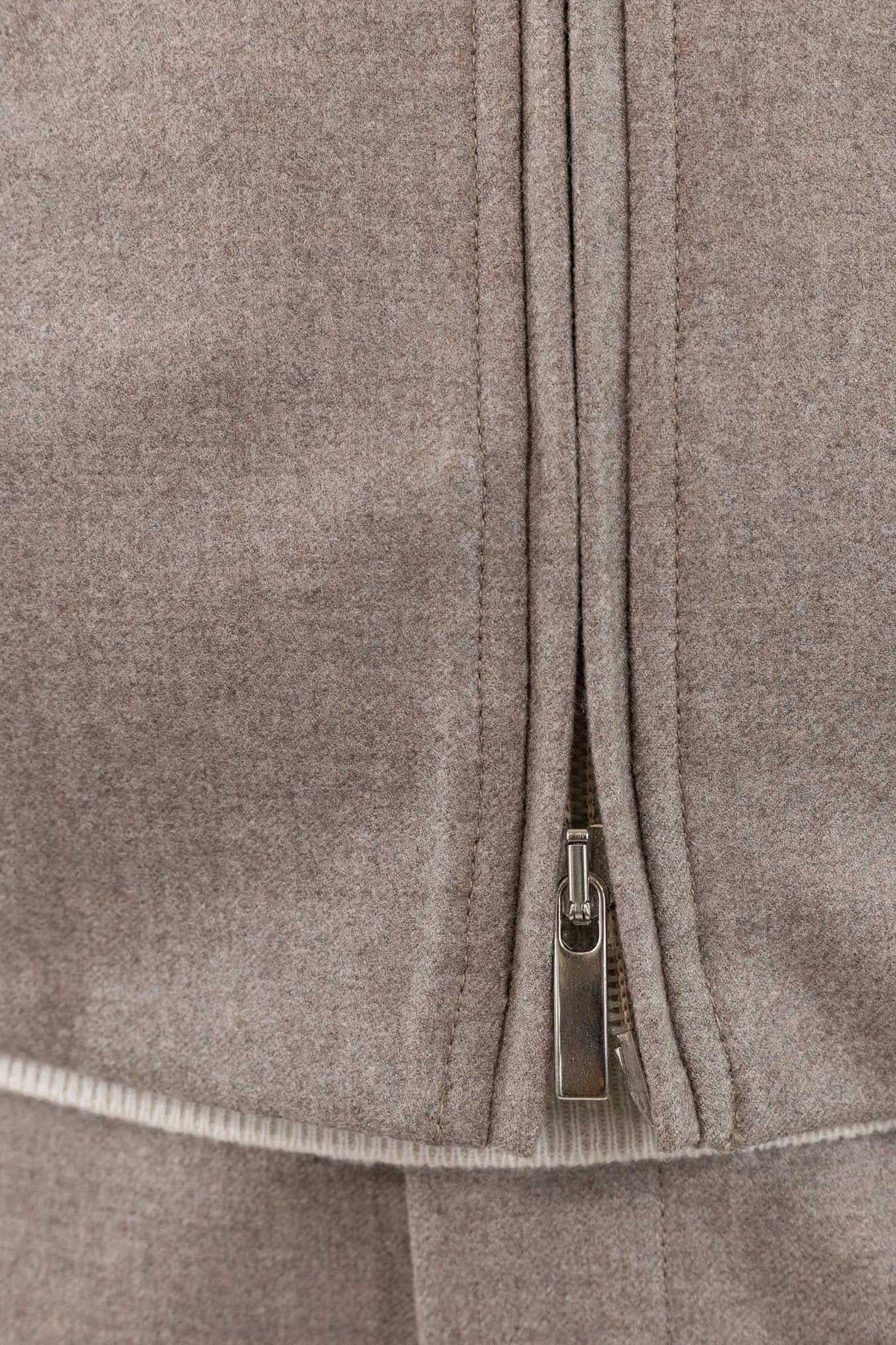 GUARINO Giubbino Tessuto Jersely® Loro Piana Taupe