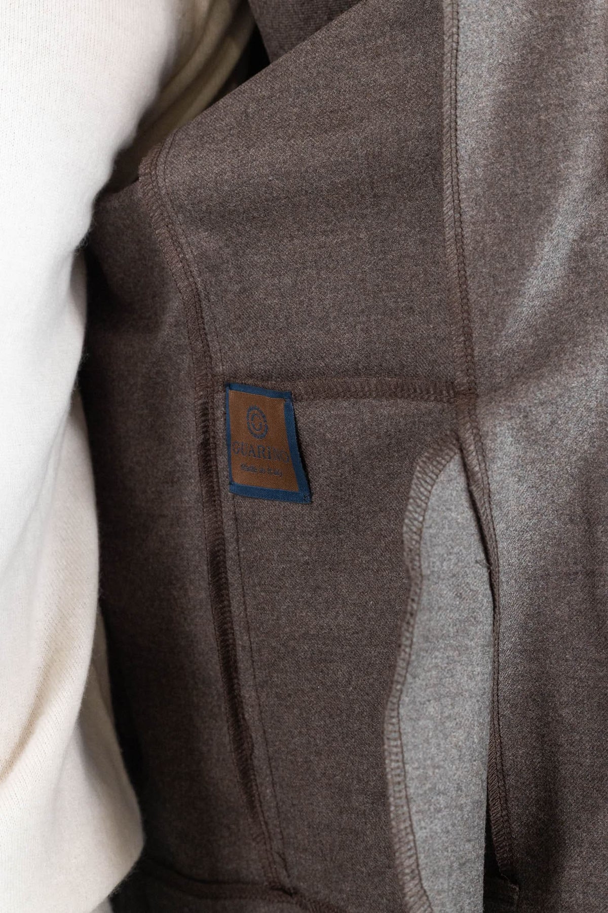 GUARINO Giubbino Tessuto Jersely® Loro Piana Tortora