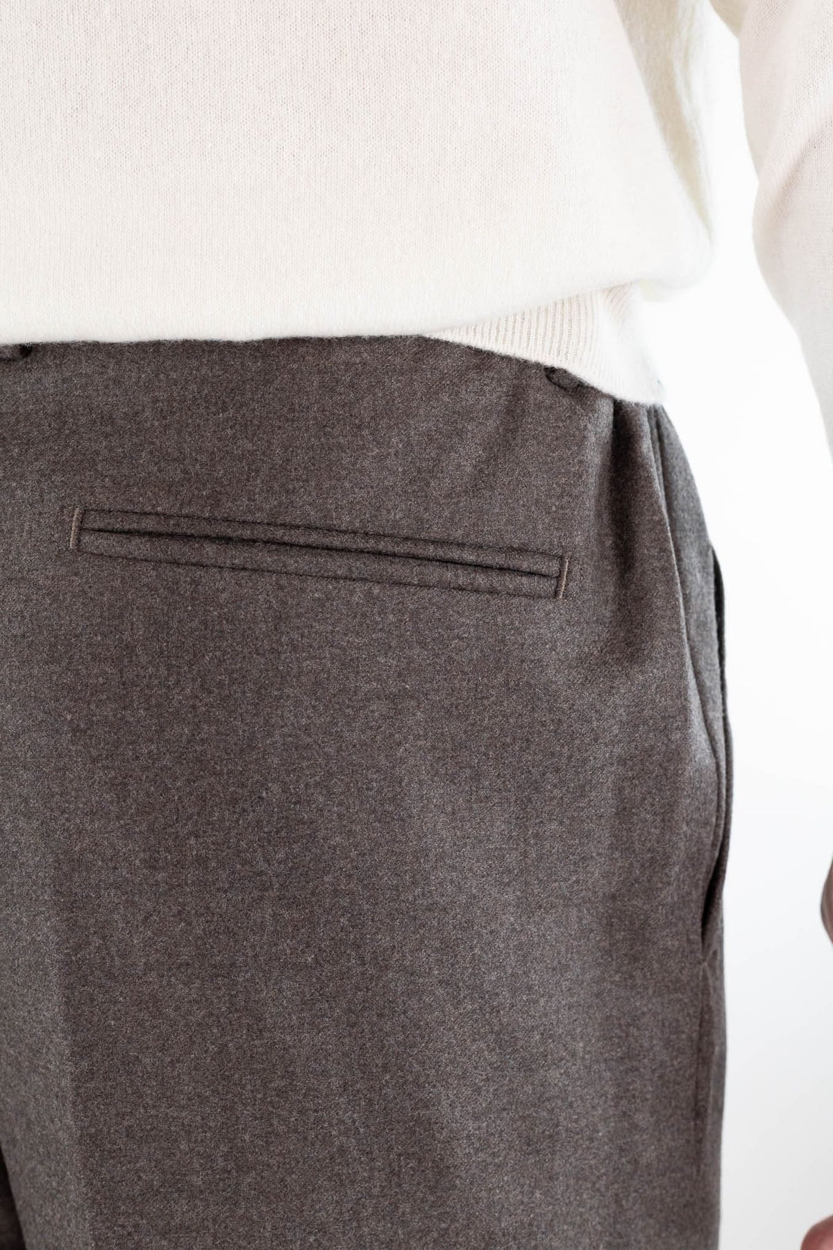 GUARINO Pantaloni Tessuto Jersely® Loro Piana Moro