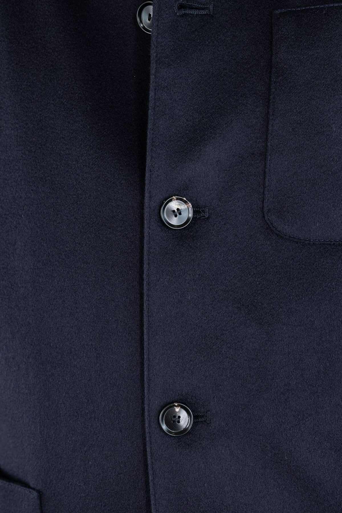 GUARINO Giacca Sportiva Cashmere Collo Coreano Blu