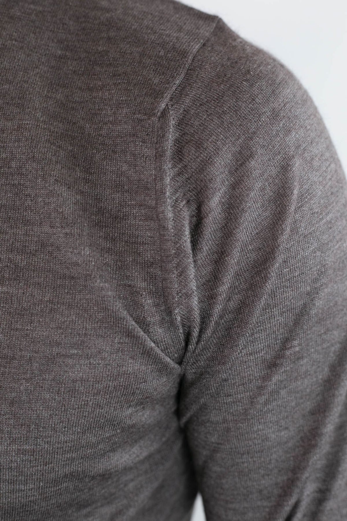 GUARINO Girocollo Cashmere Seta Superlight Noce
