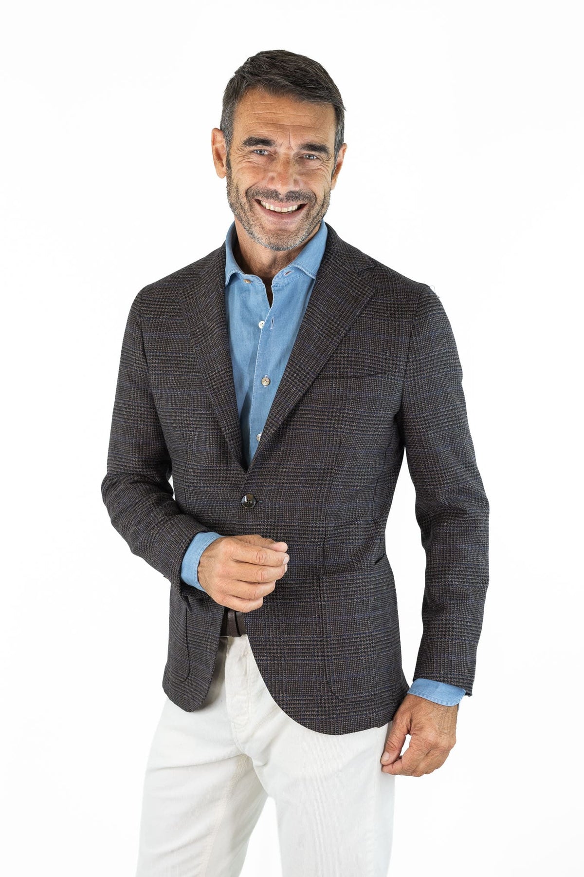 GUARINO Giacca Principe di Galles Testa Moro