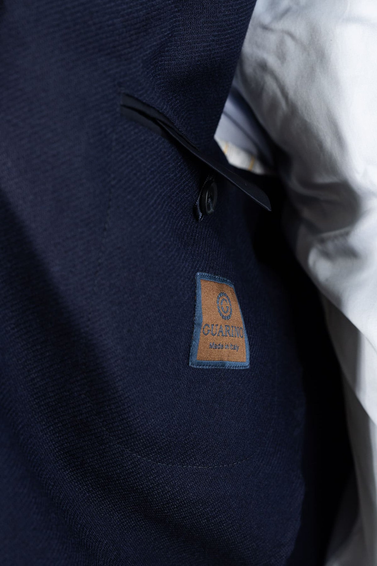 GUARINO Giacca Monopetto Lana Blu