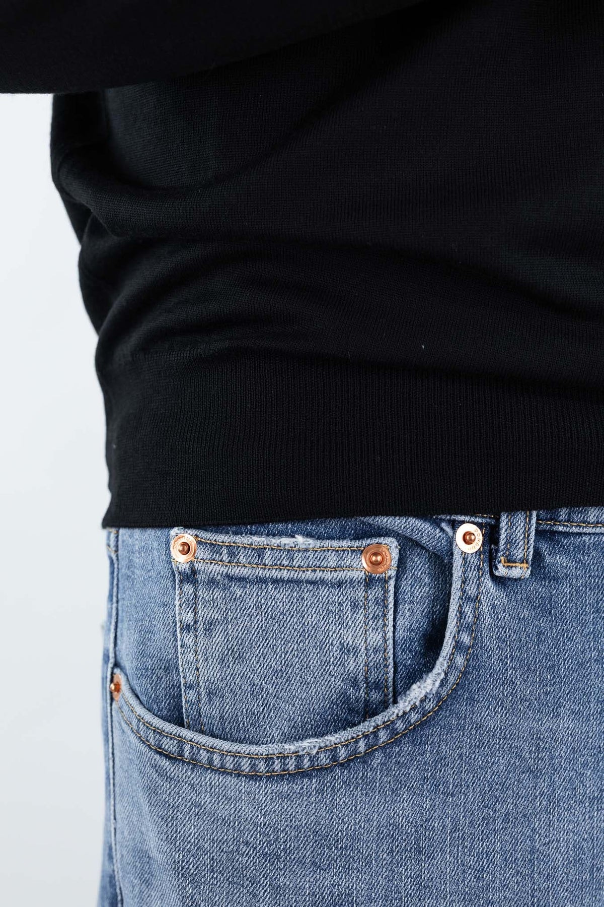 GUARINO Polo "Wish" Merinos 15.5 Micron Nero