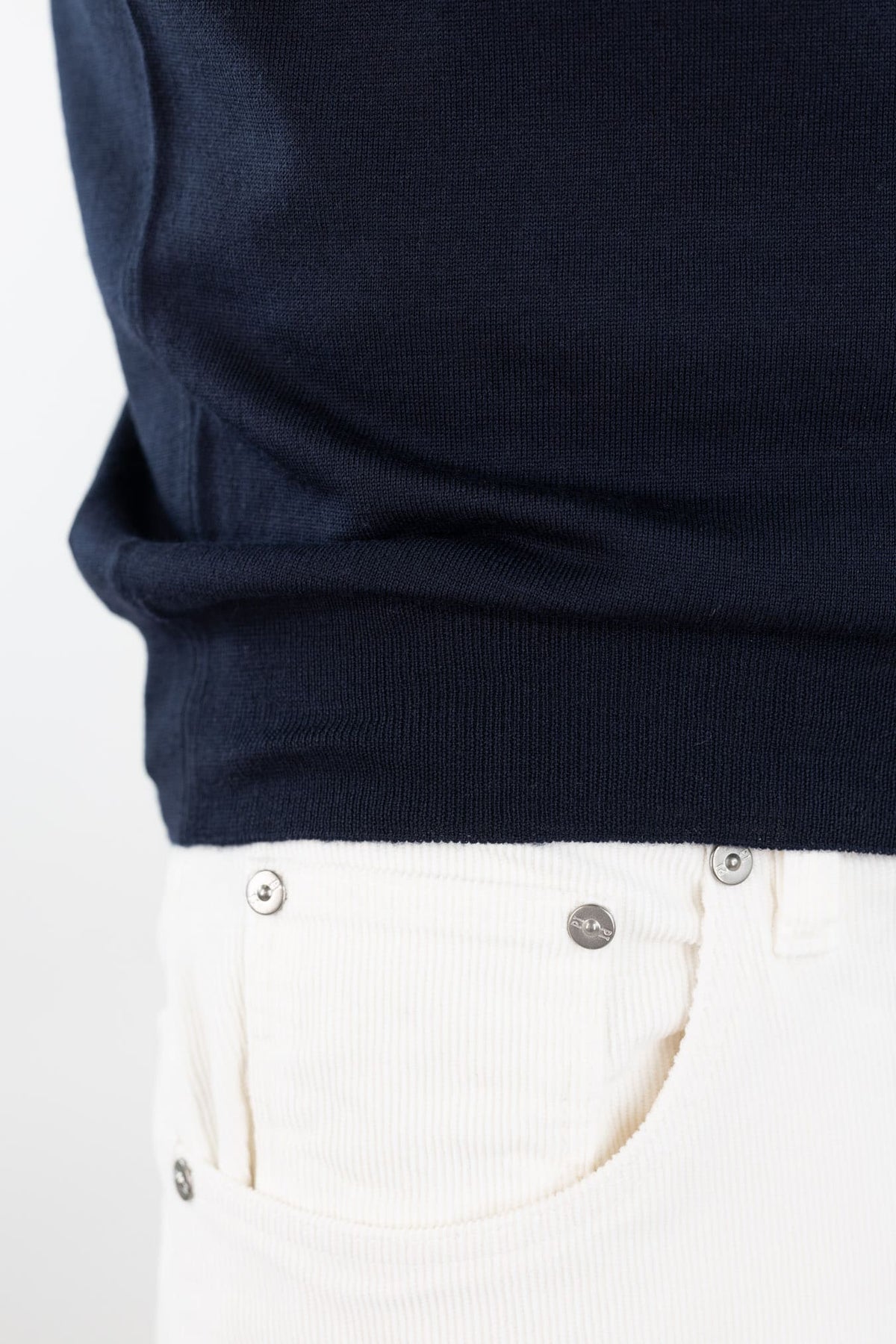 GUARINO Polo "Wish" Merinos 15.5 Micron Blu