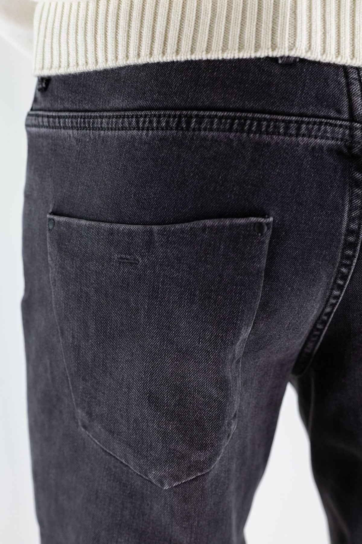 INCOTEX Pantaloni Jeans Sartoriali Denim Nero