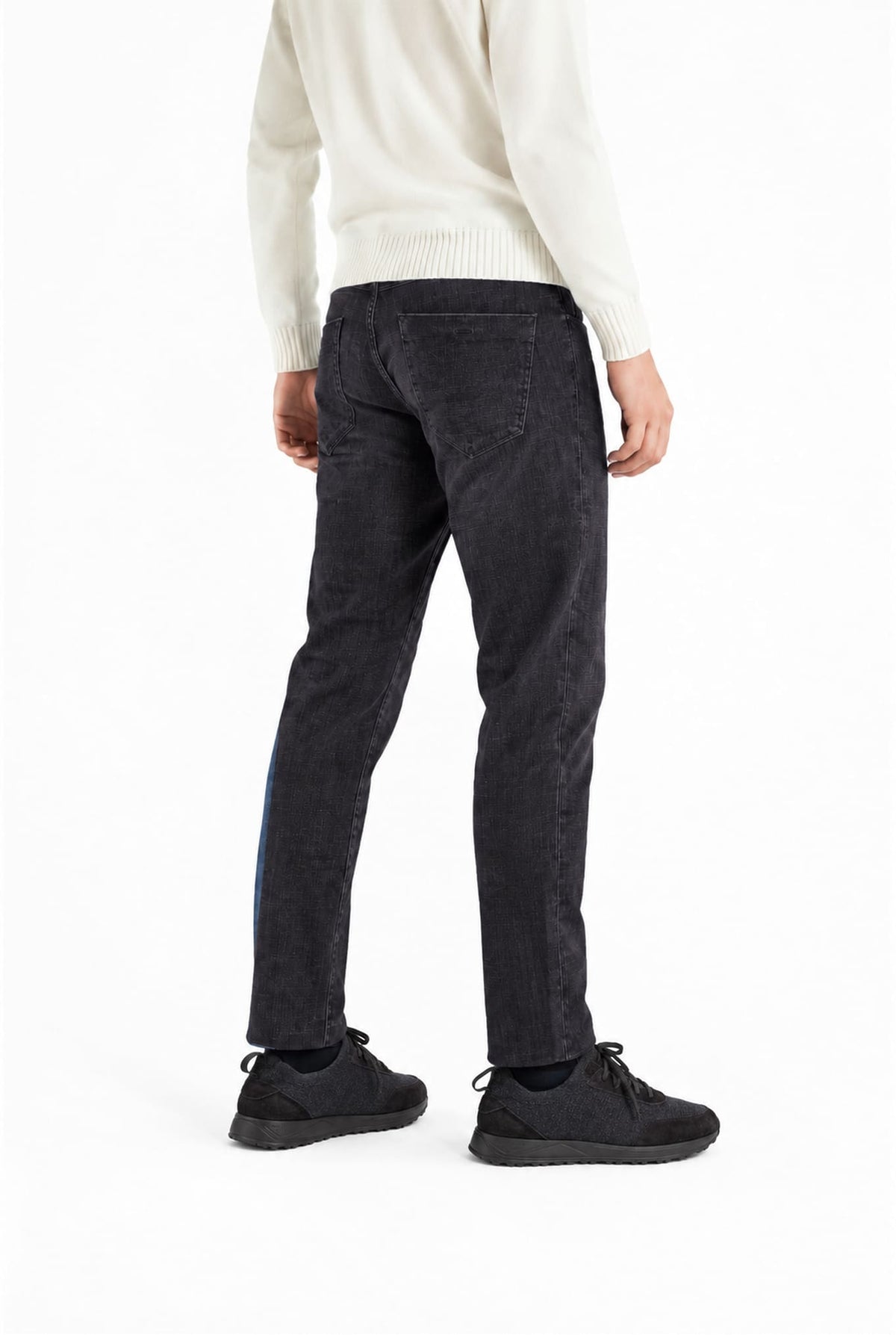 INCOTEX Pantaloni Jeans Sartoriali Denim Nero