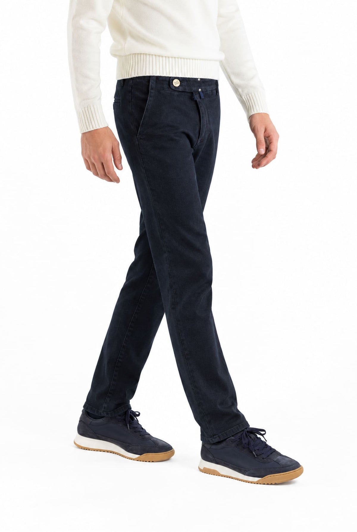 INCOTEX Pantaloni Jeans Sartoriali Denim Blu Scuro