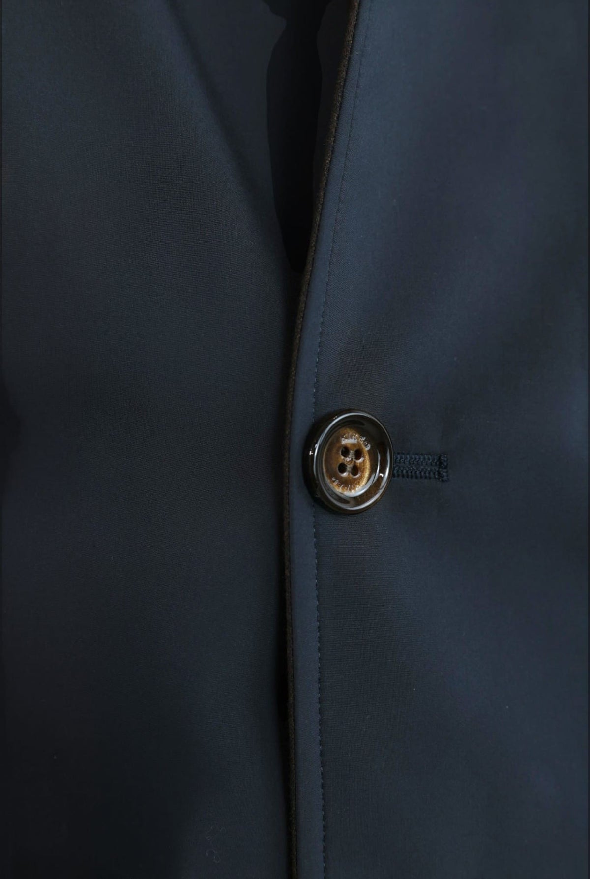 KIRED Cappotto Reversibile Lana Nylon Moro Blu