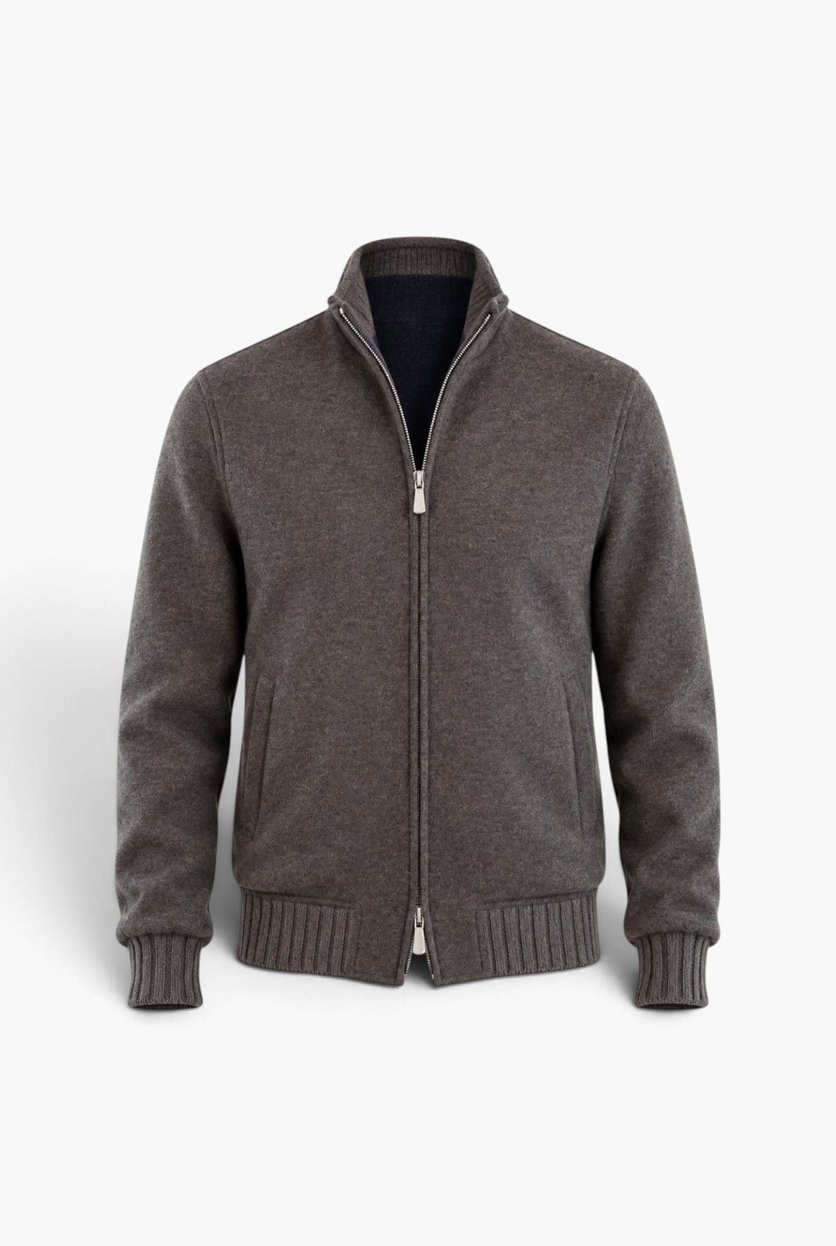 MANDELLI Giubbino Tessuto Loro Piana Cashmere Tortora