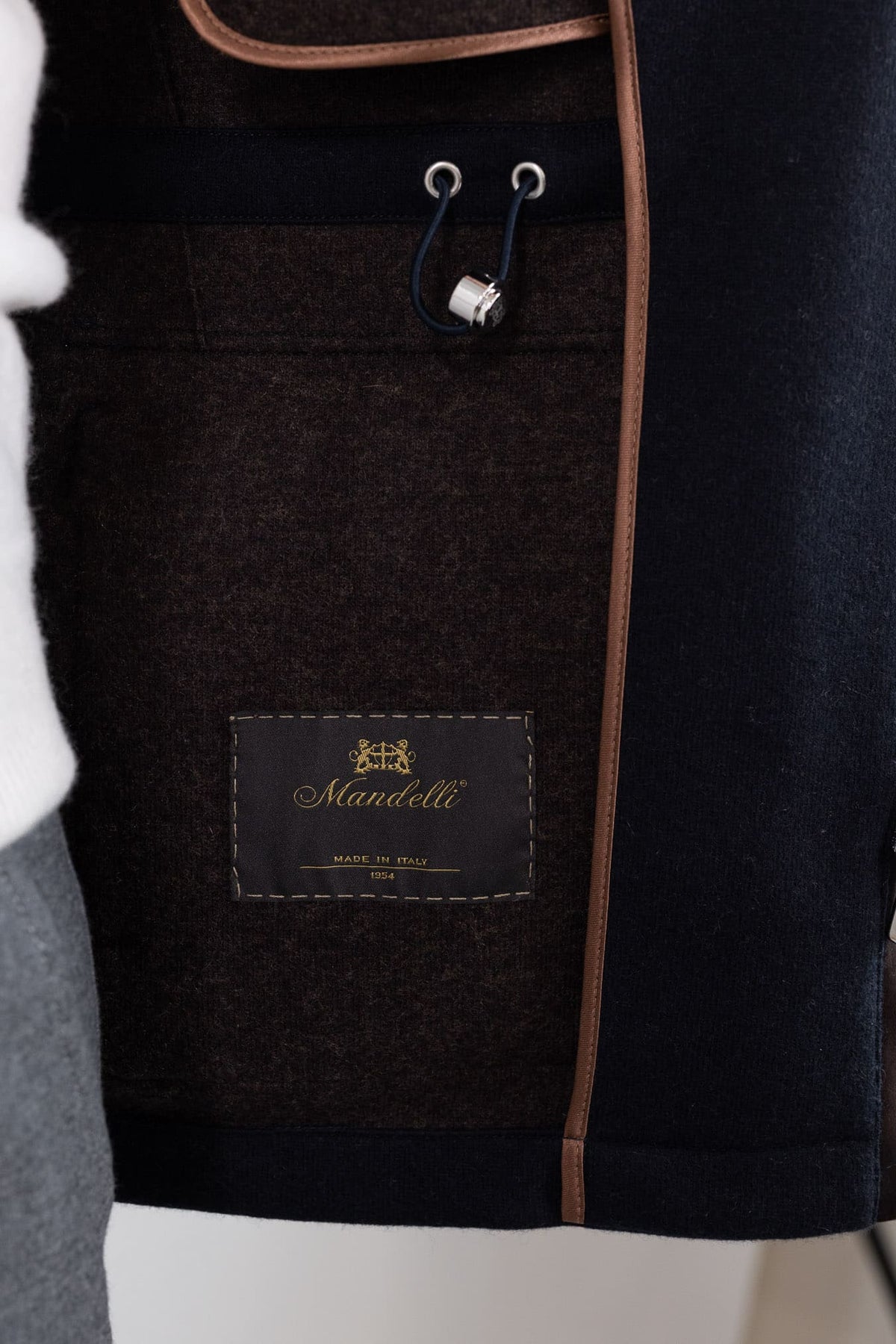 MANDELLI Field Jacket Jersey Cashmere Double Blu