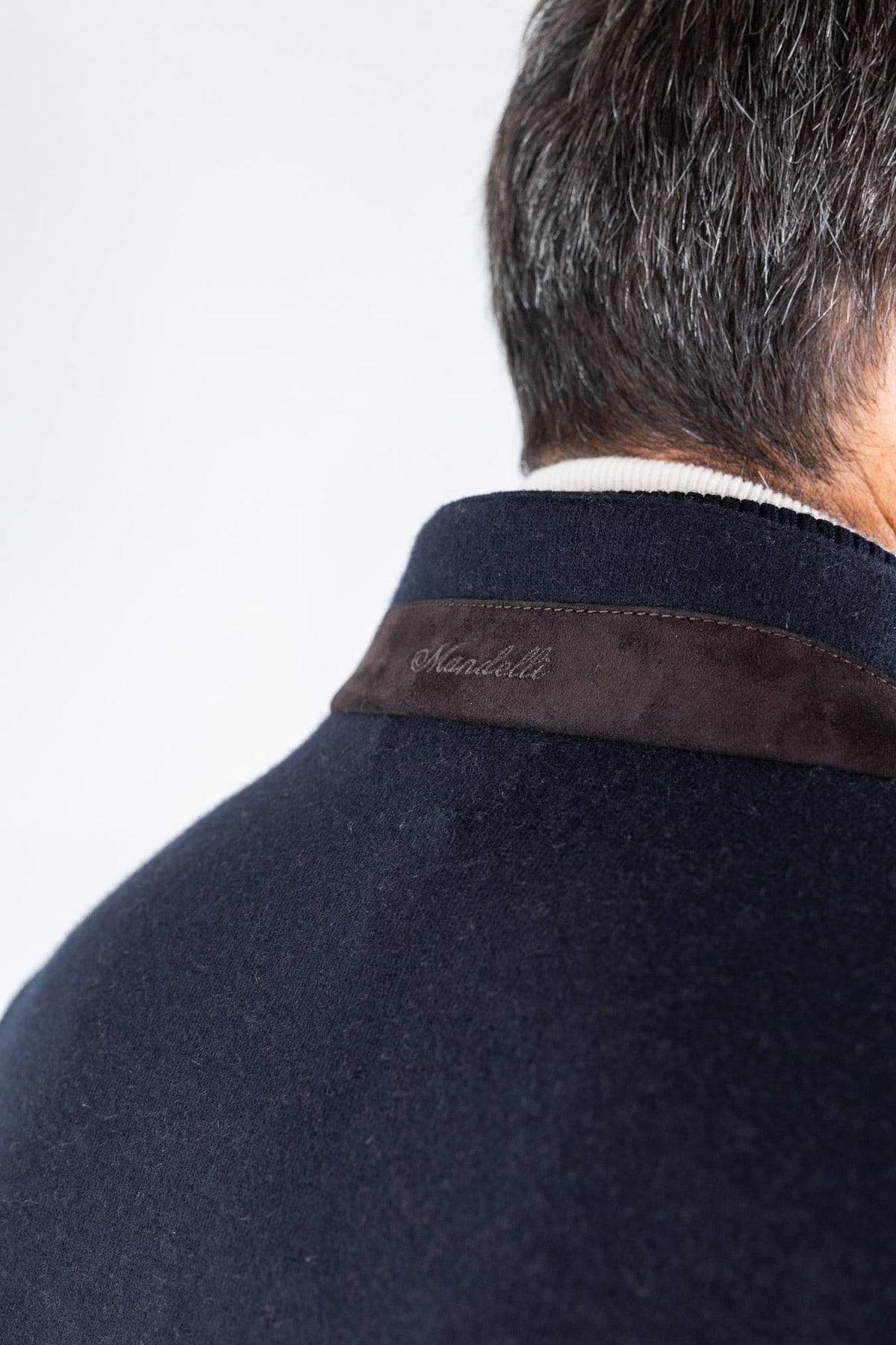 MANDELLI Field Jacket Jersey Cashmere Double Blu