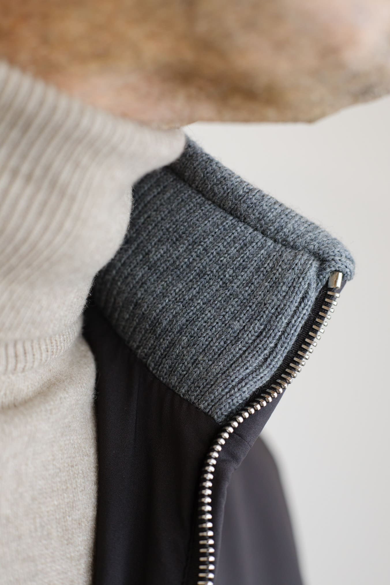 MANDELLI Giubbino Airstop Cashmere Loro Piana Marrone