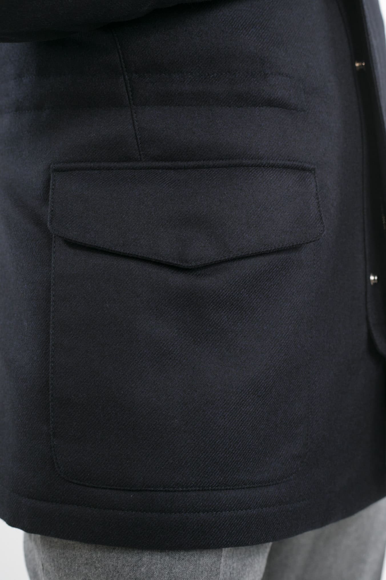 MANDELLI Field Jacket Storm System Loro Piana Blu