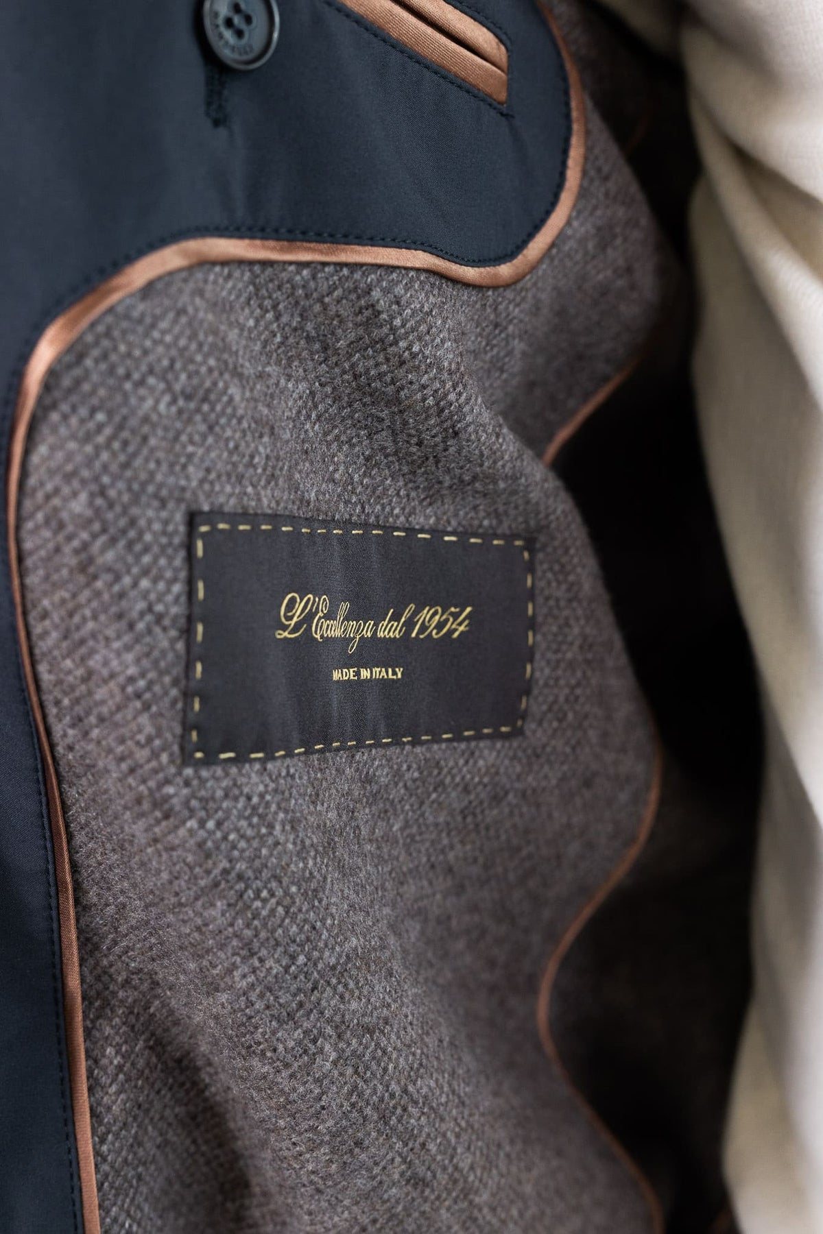 MANDELLI Giubbino Airstop Cashmere Tessuto Loro Piana Blu