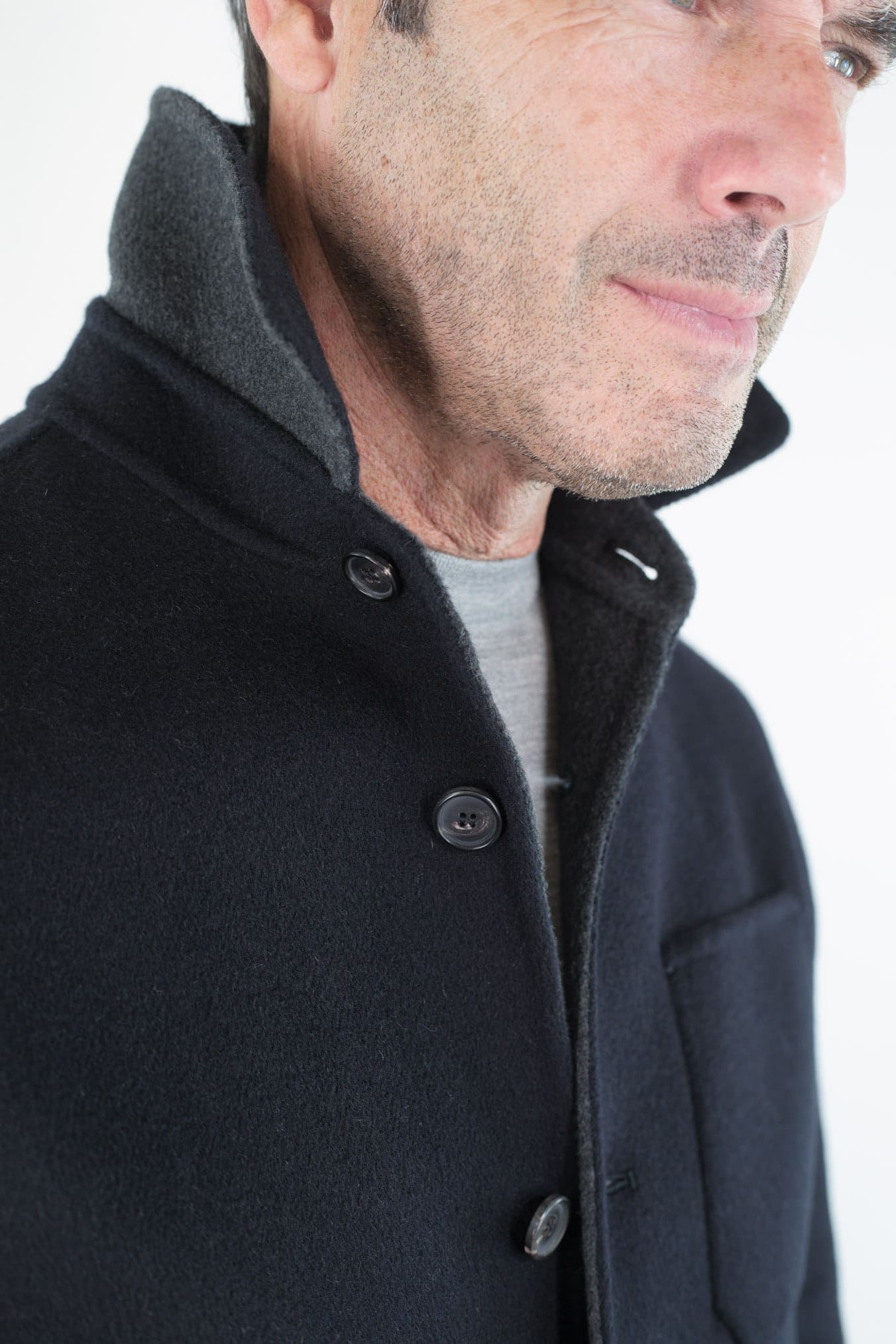 MANTO Giacca Sportiva Cashmere Double Blu Scuro