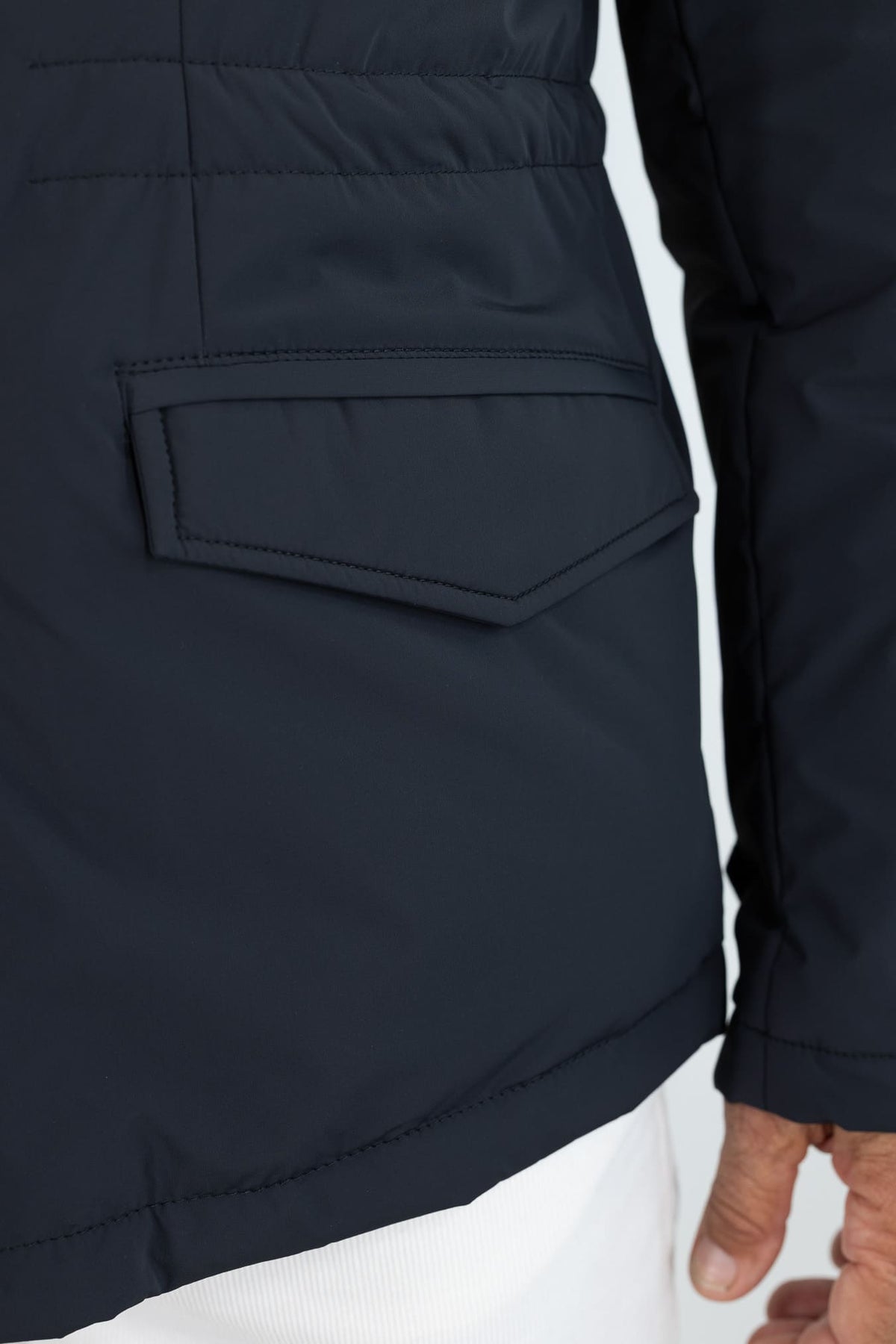 MANTO Field Jacket "Quattro" Tessuto Tecnico Blu