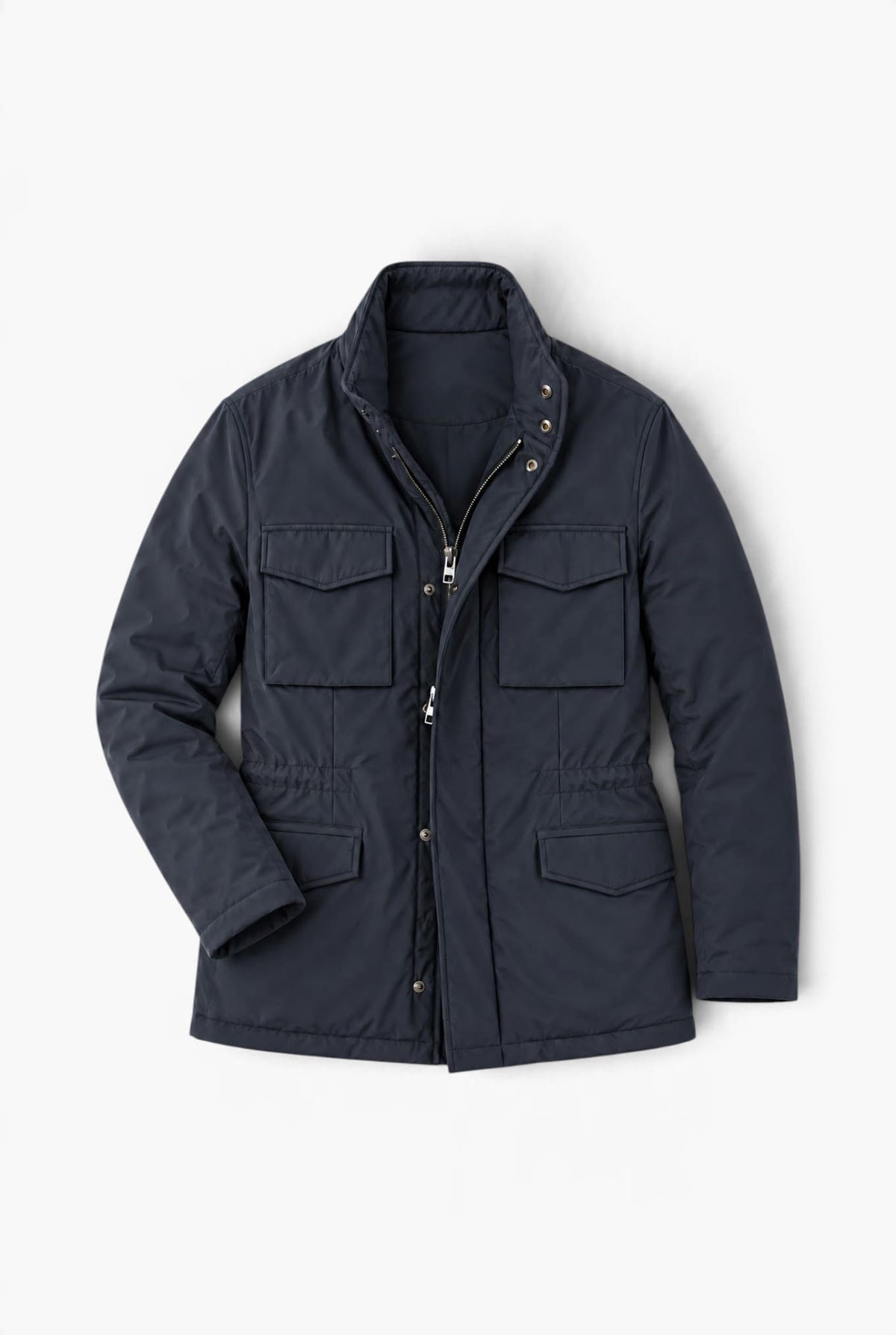 MANTO Field Jacket "Quattro" Tessuto Tecnico Blu