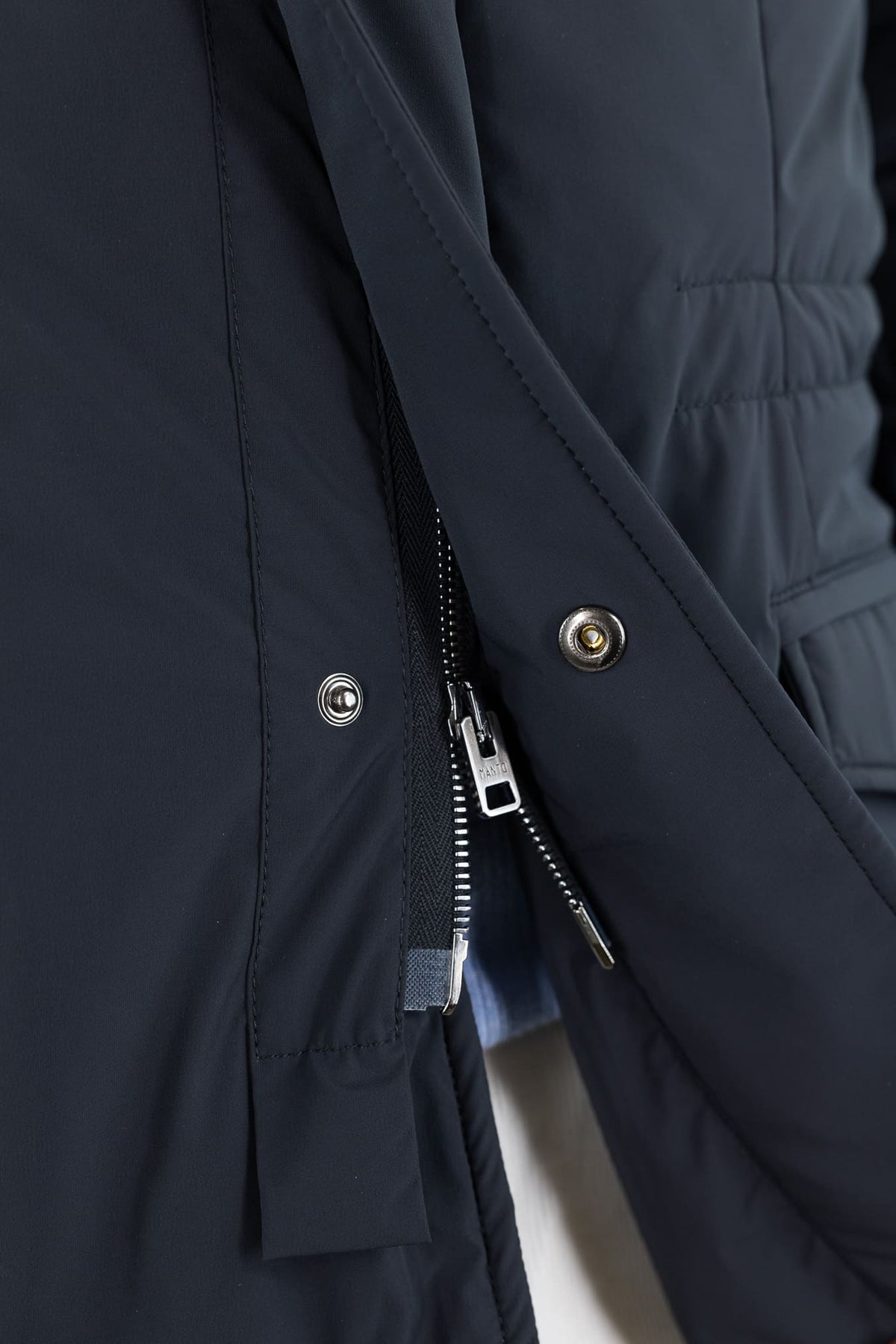 MANTO Field Jacket "Quattro" Tessuto Tecnico Blu