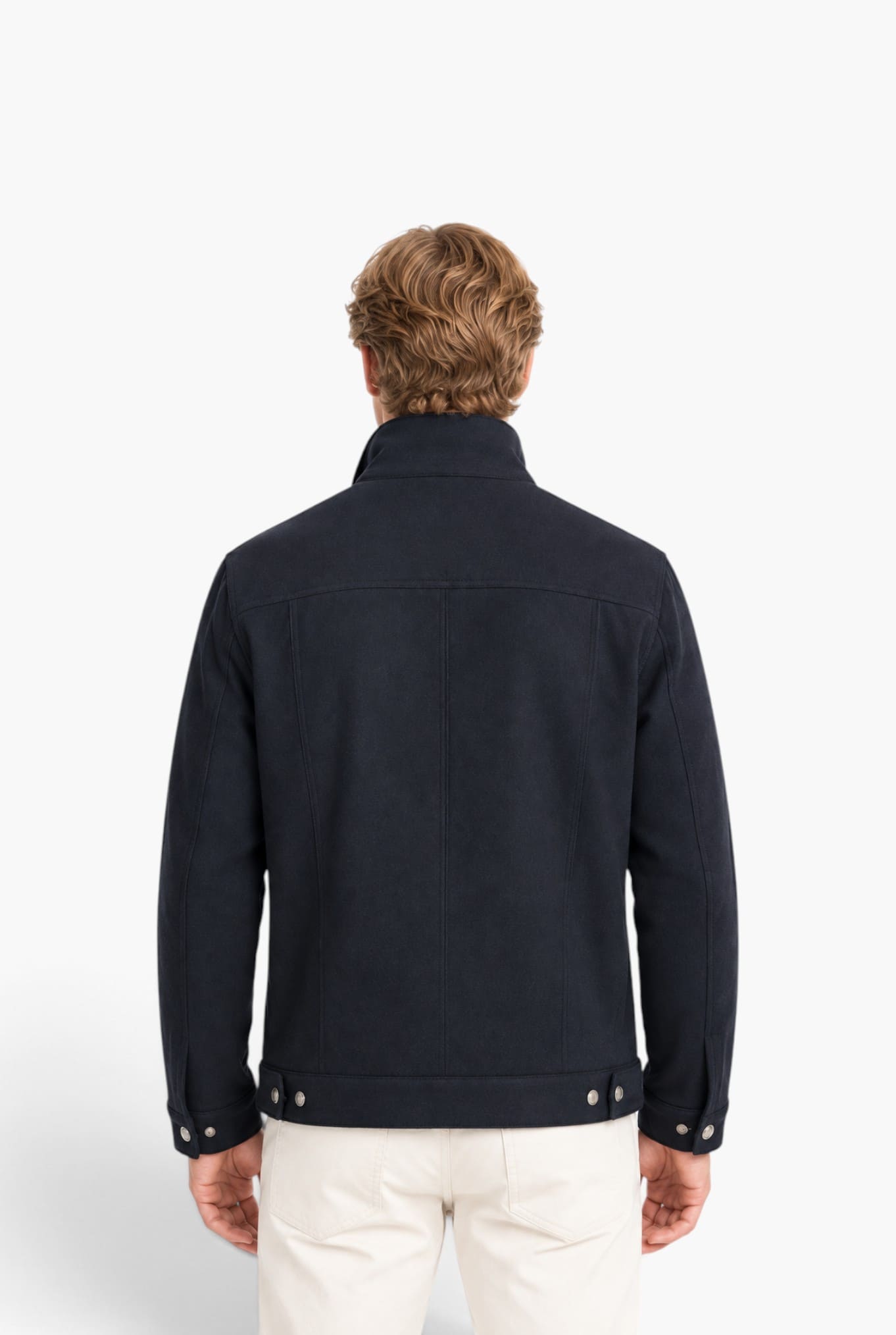 MANTO Giubbino Cashmere "Vesper" Blu Scuro