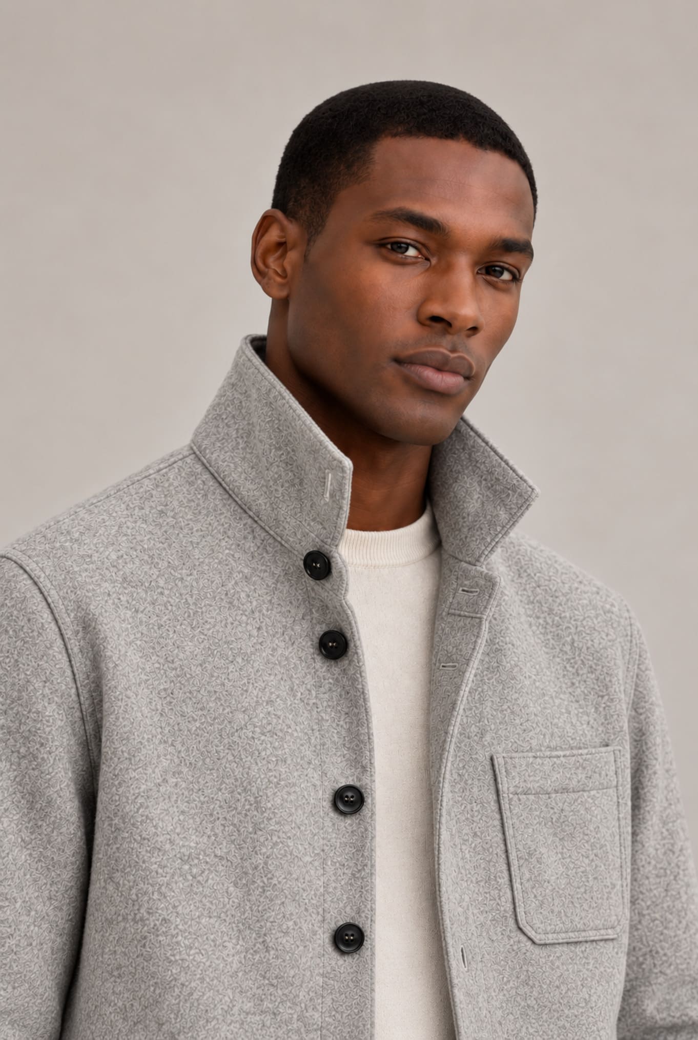 MAURIZIO BALDASSARI Overshirt Cashmere Superlight Grigio