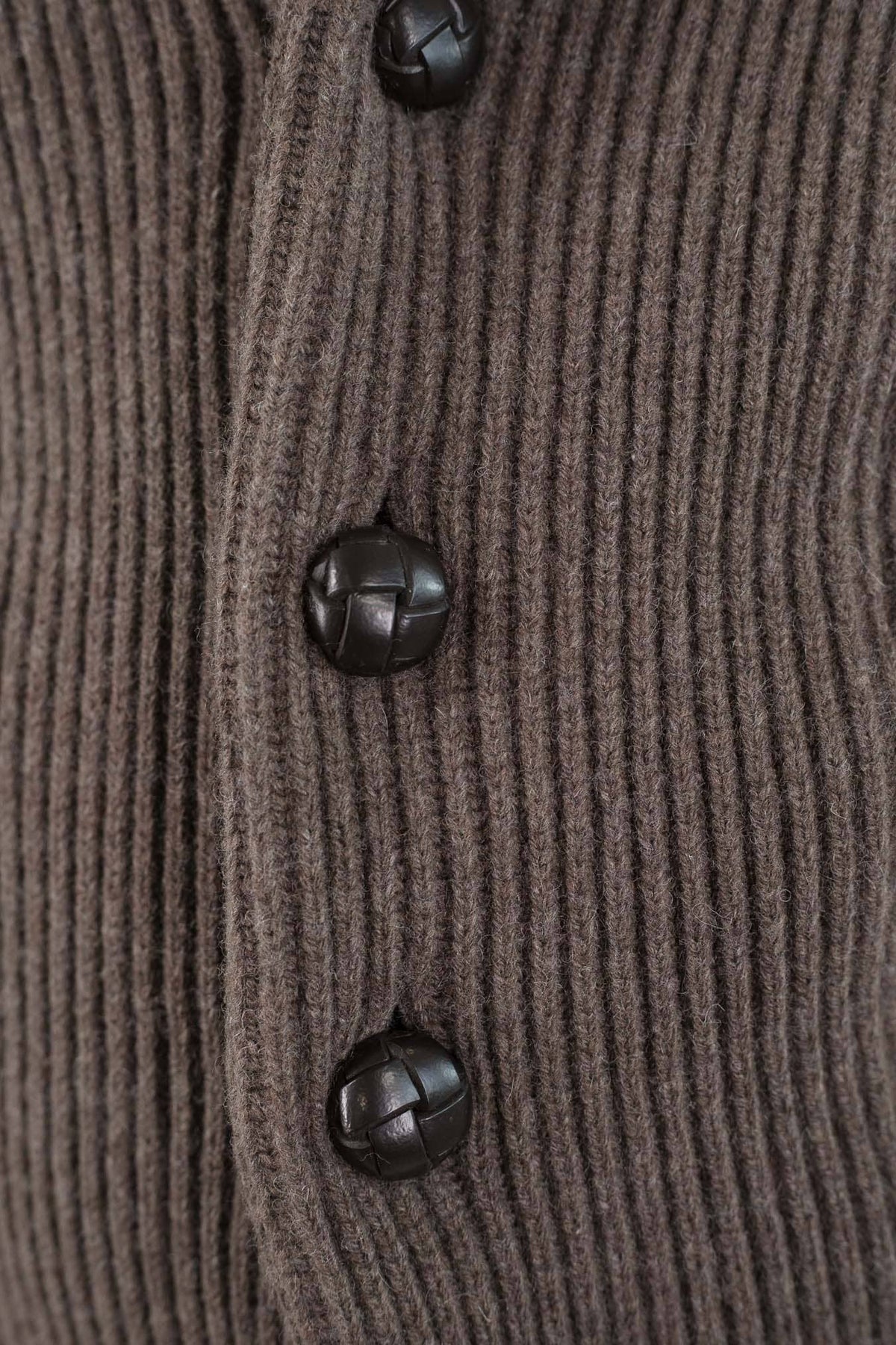 MC GEORGE OF SCOTLAND Cardigan Sciallato Lana Cashmere Cioccolato