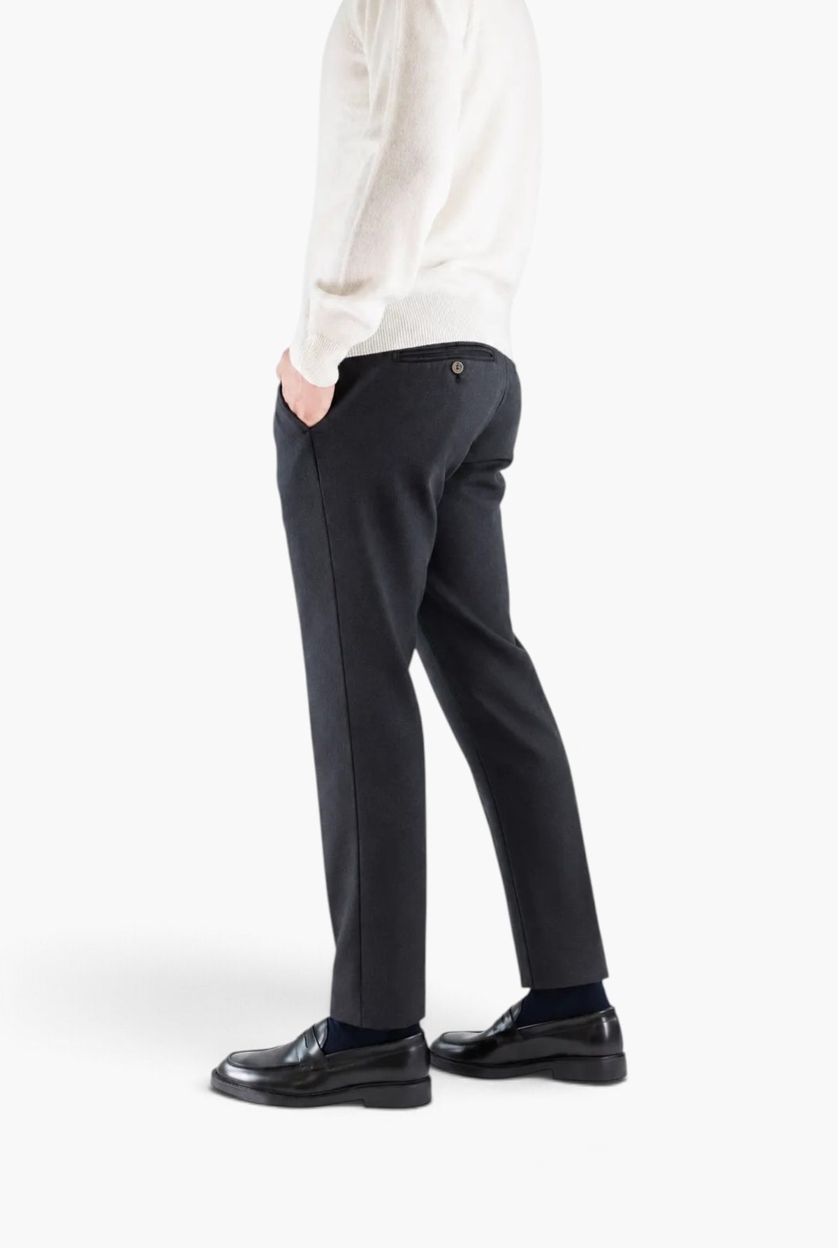 MYTHS Pantaloni Lana Washed Nero
