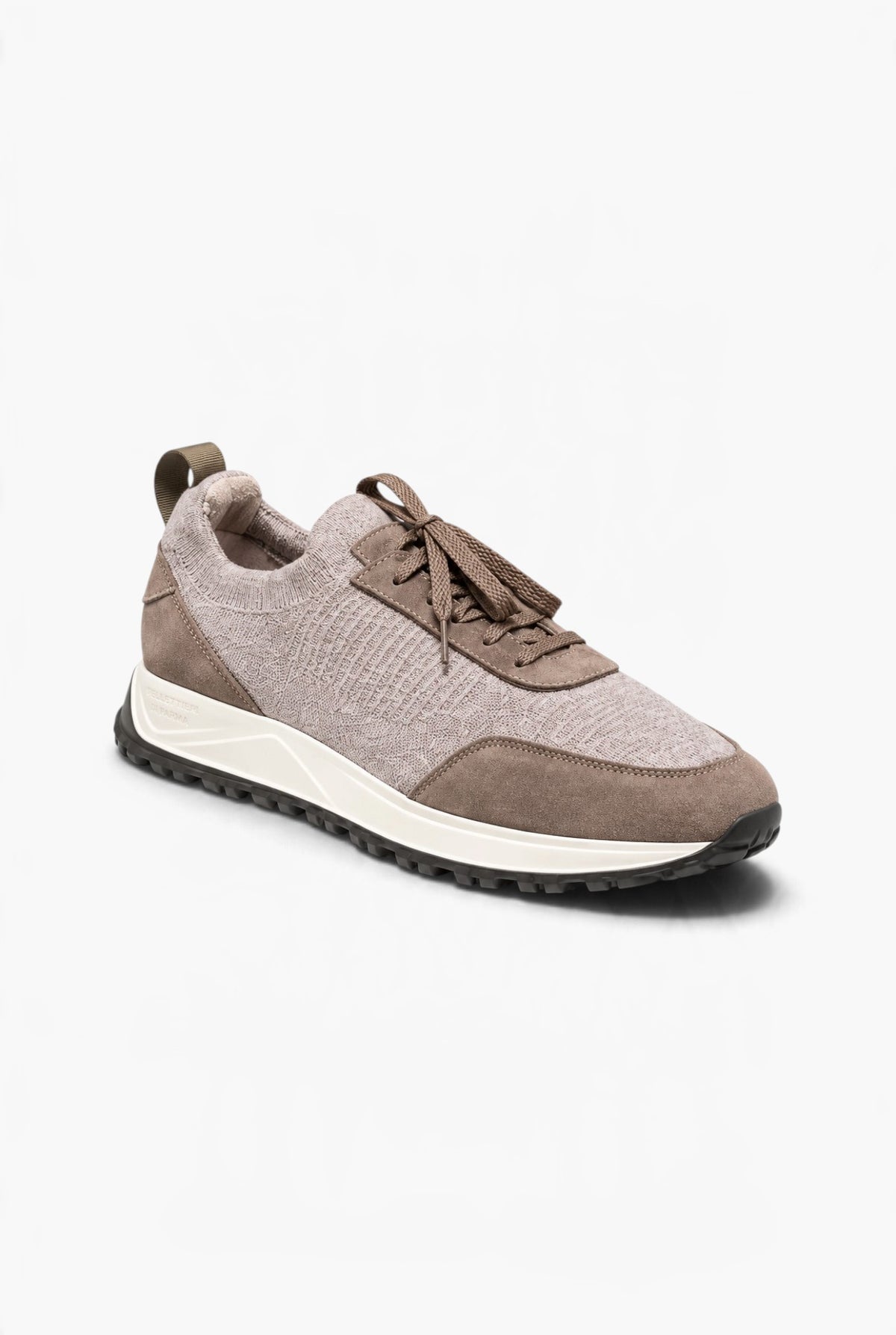 PELLETTIERI DI PARMA Sneaker Calzino Lana Cashmere Tortora