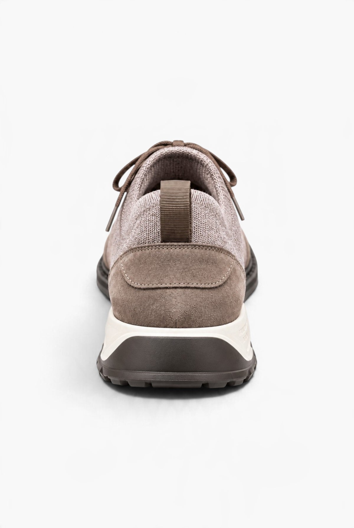 PELLETTIERI DI PARMA Sneaker Calzino Lana Cashmere Tortora