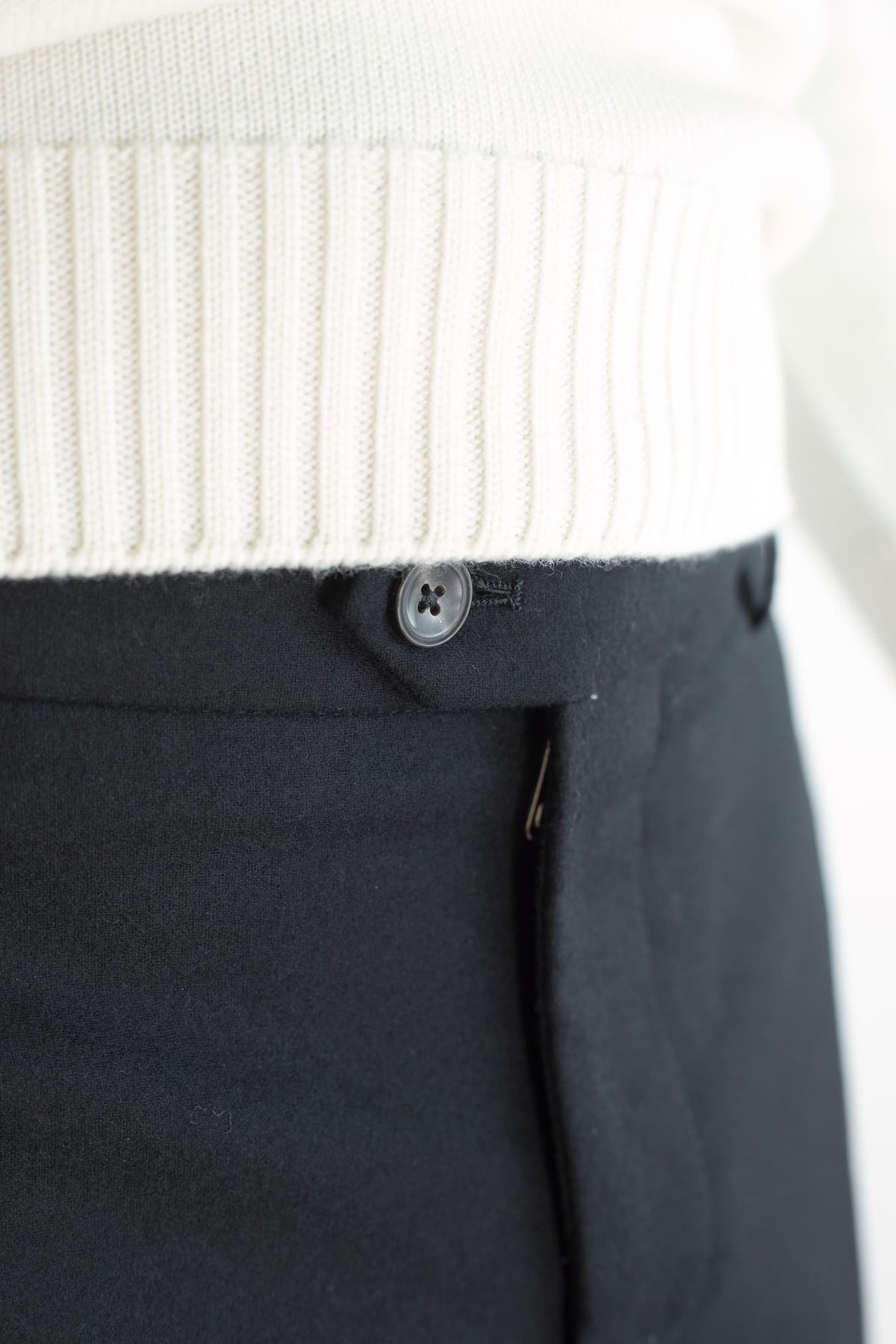 PESCAROLO Pantaloni "Evo" Lana Cashmere Nero